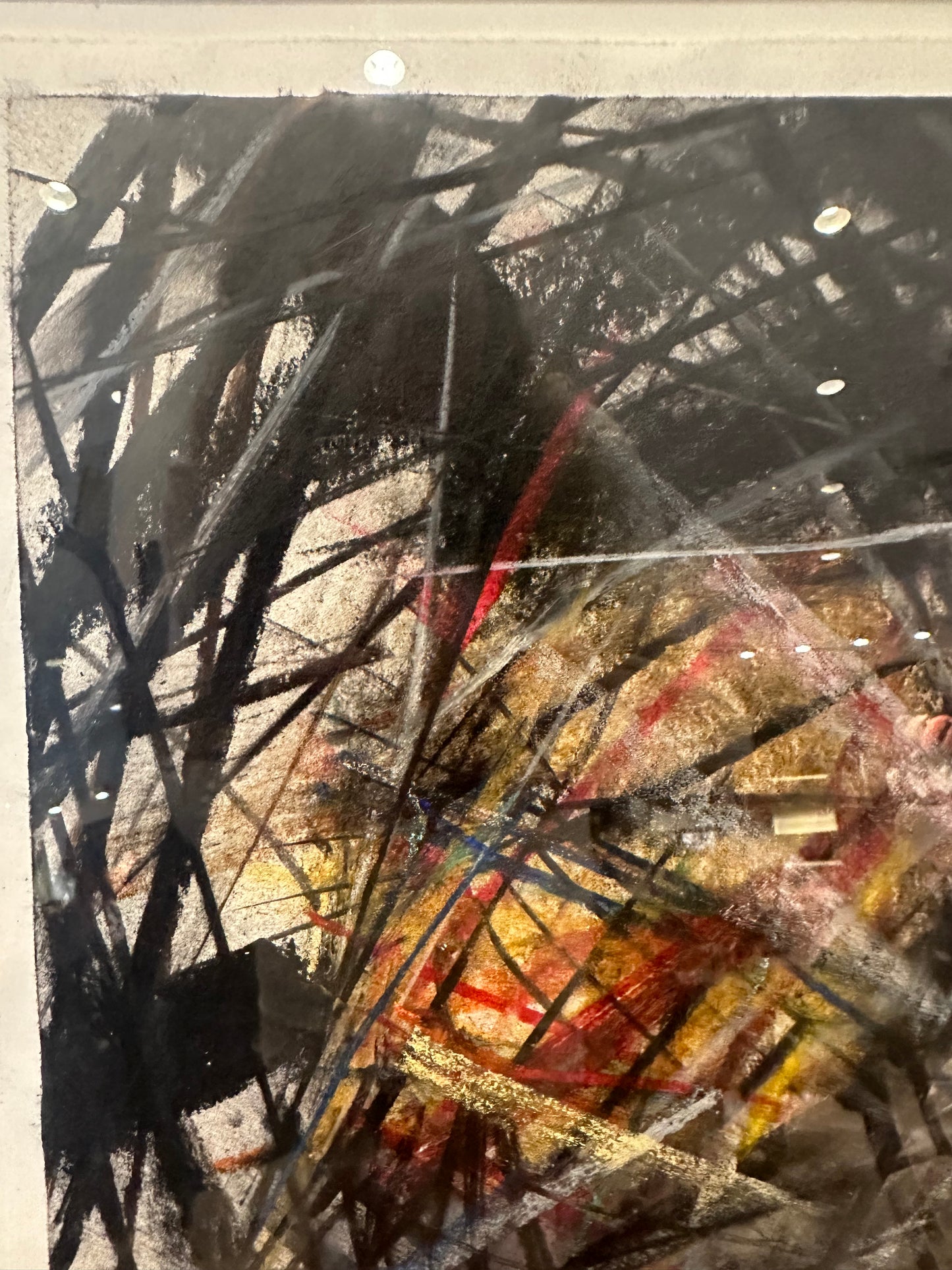 Craig Anderson "BOB" framed Oil Pastel on Paper (22943)