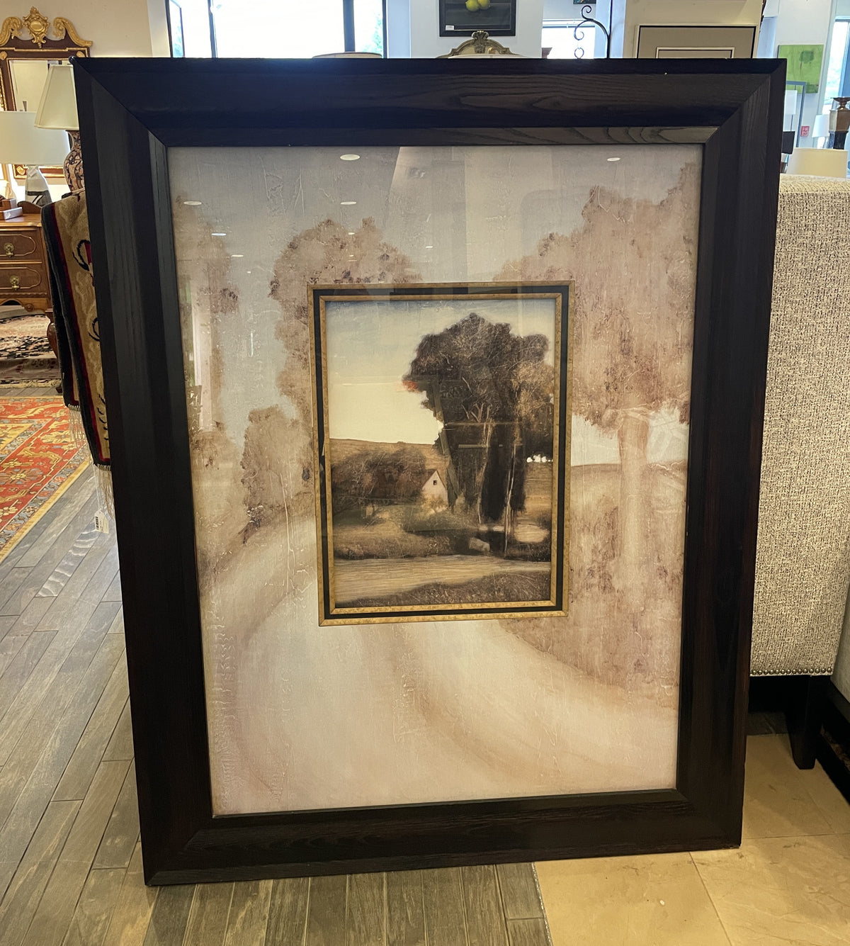 Bassett Fine Art Farmhouse Scene Decorative Art (0NX006)