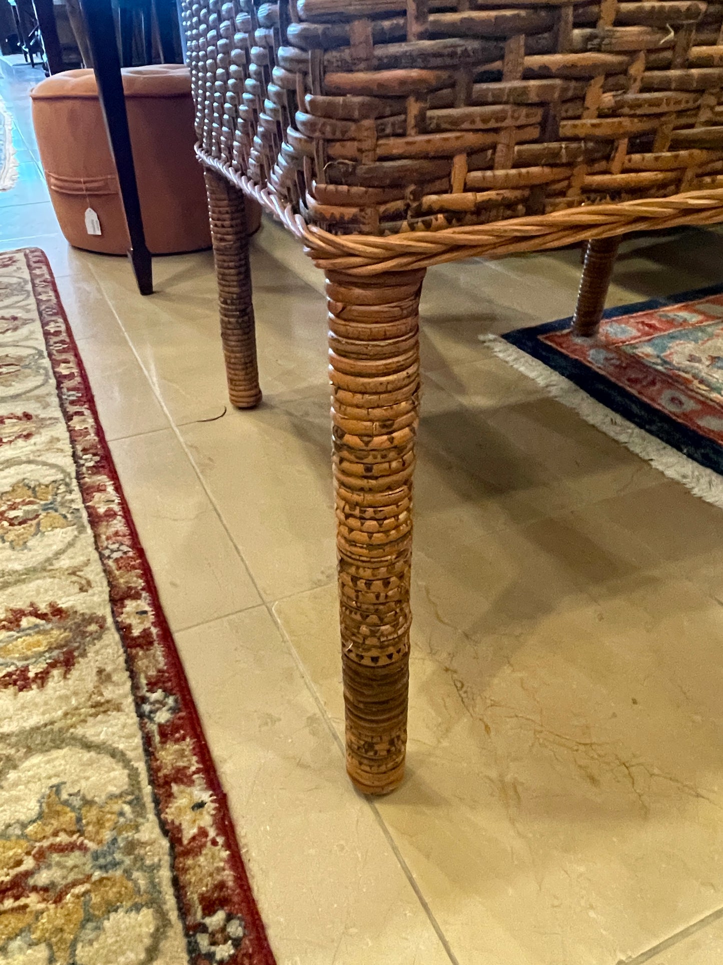 Rushed Arm Chair with Green Lumbar Pillow AS IS (0NX008)