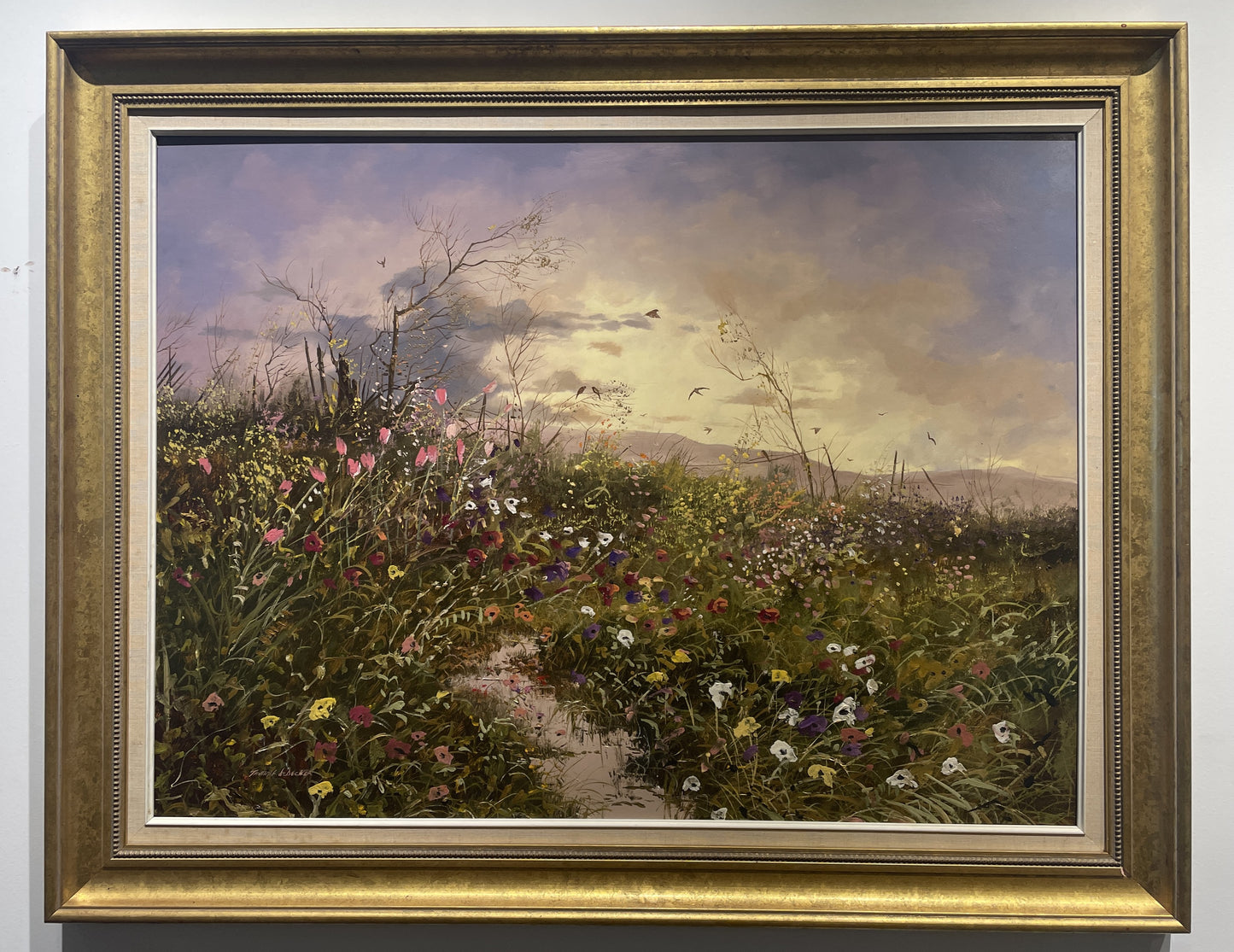 Thomas deDecker Floral Oil on Canvas (01D01B)