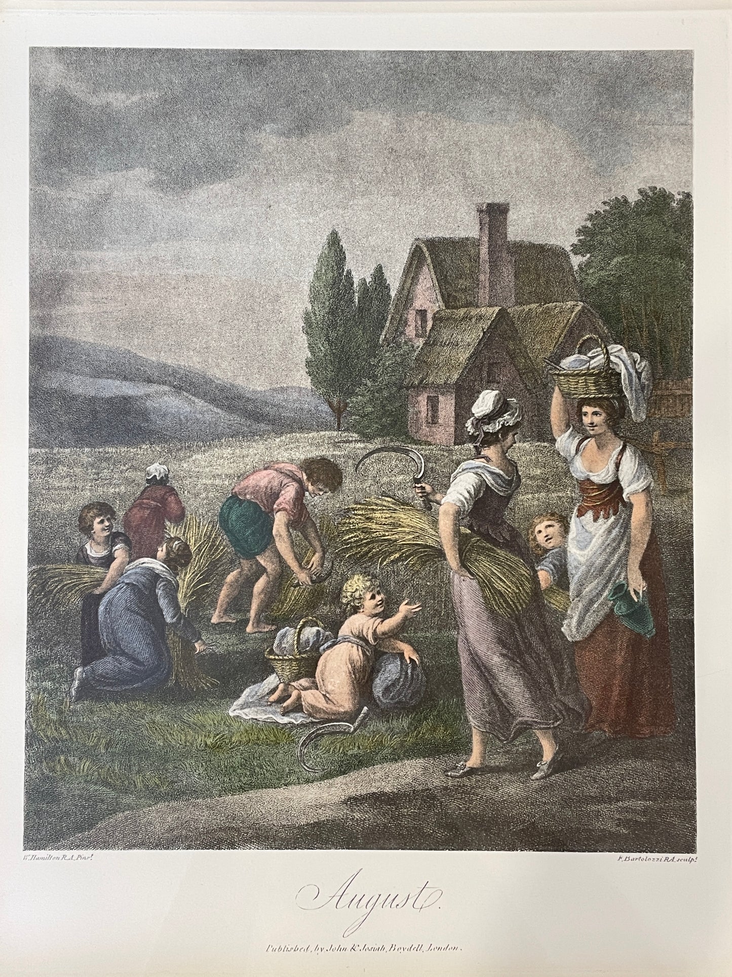 Bartolozzi Engraving "August" (0AN006)
