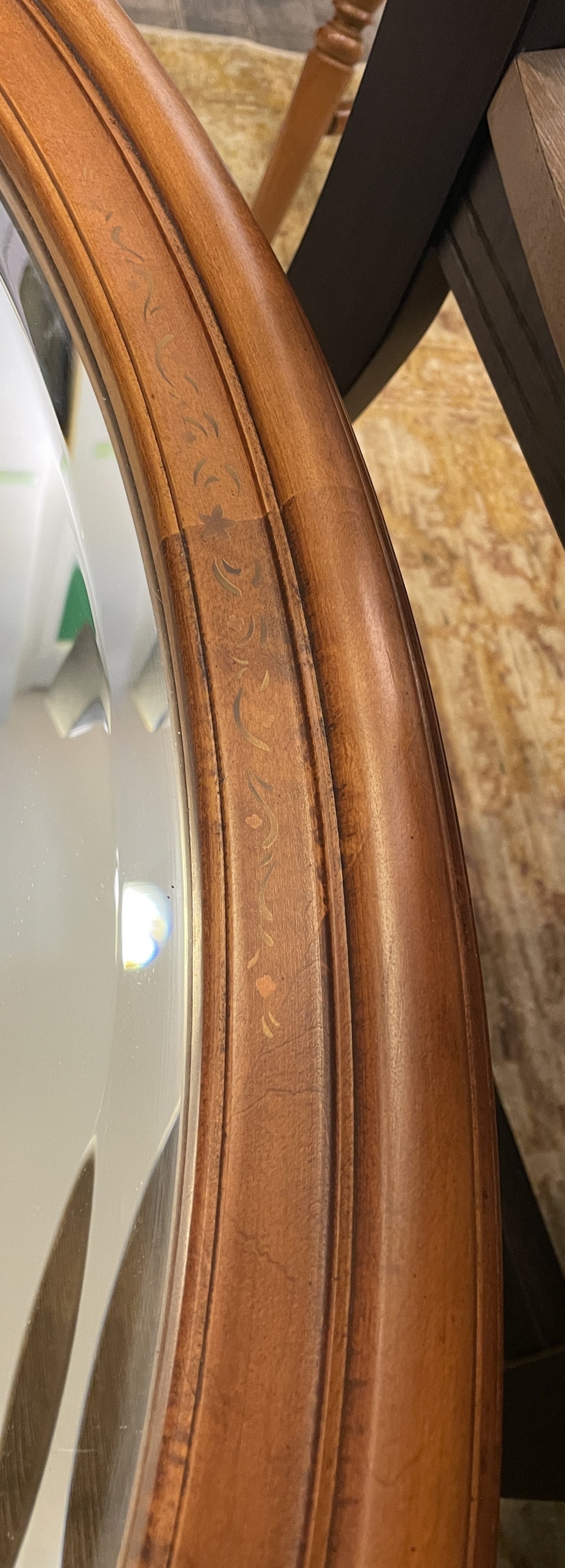 Hitchcock Oval Mirror (Two available 0C401L, 0C401M)