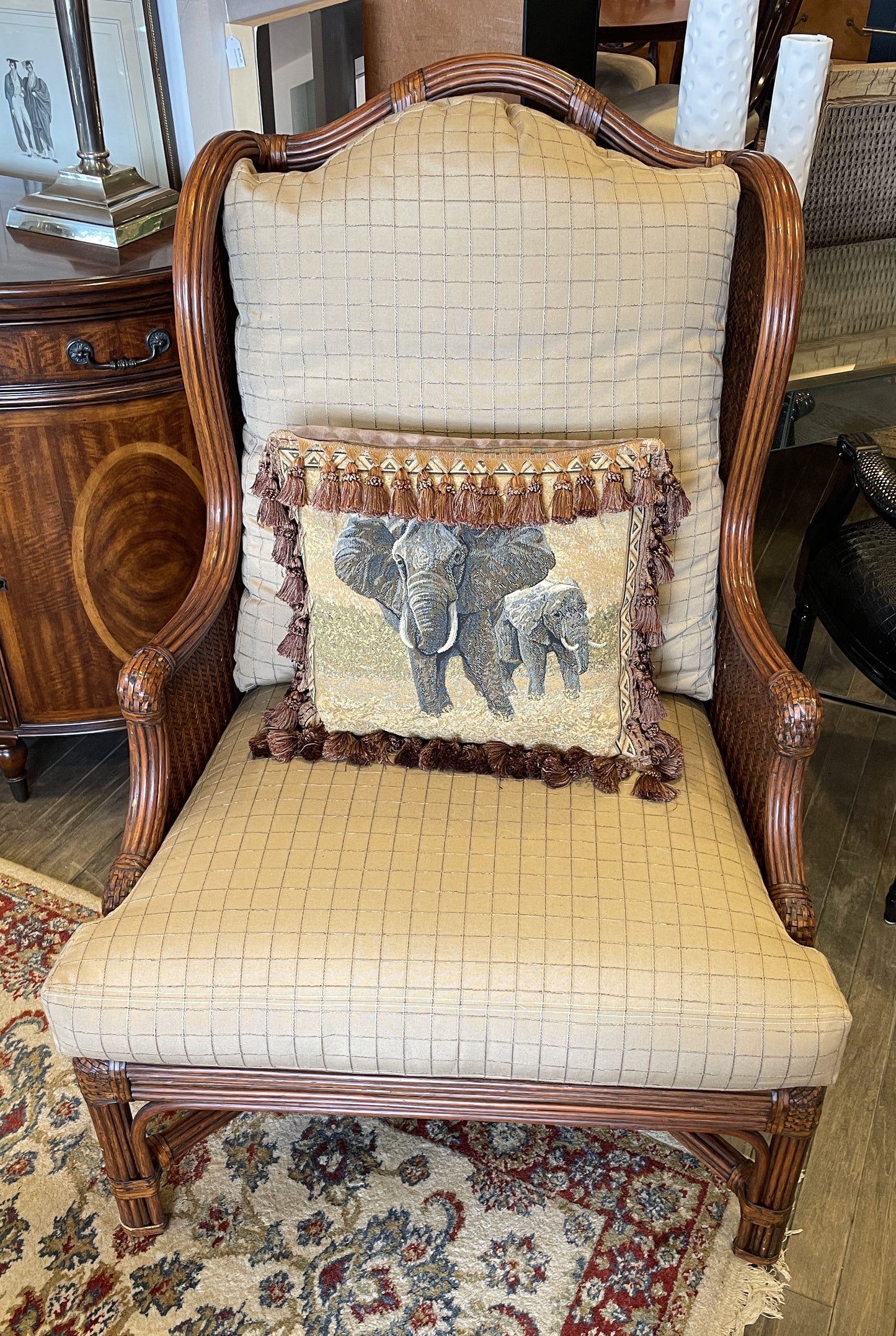 British Colonial Wing Style Chair (0G100A)