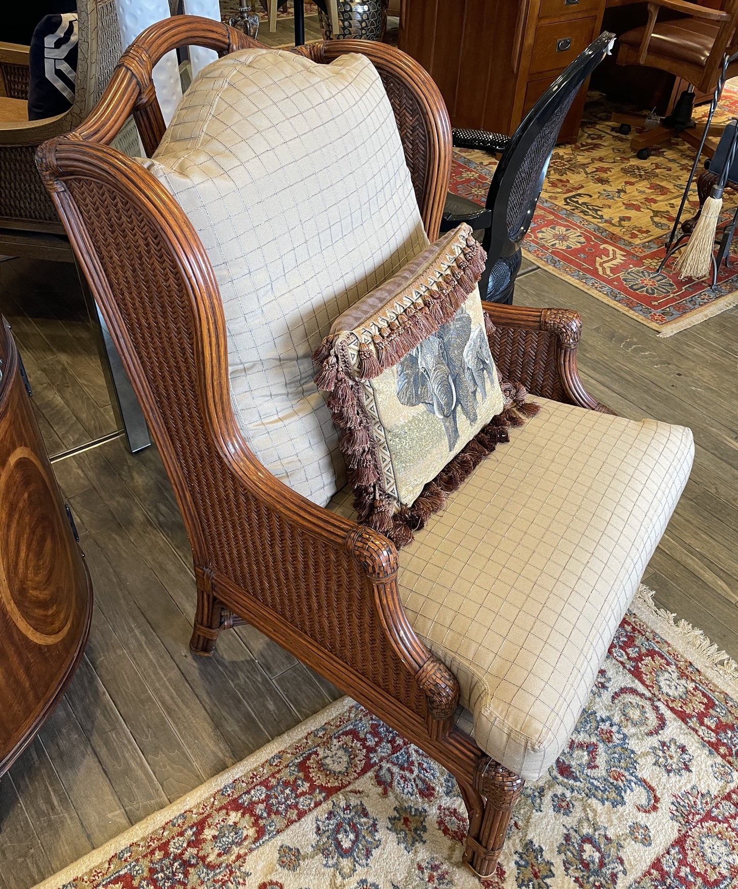 British Colonial Wing Style Chair (0G100A)