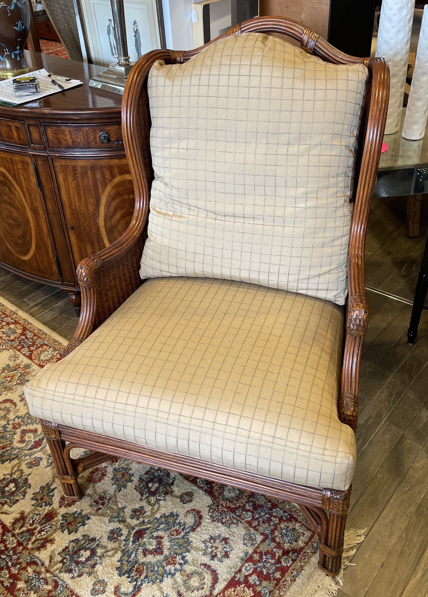 British Colonial Wing Style Chair (0G100A)