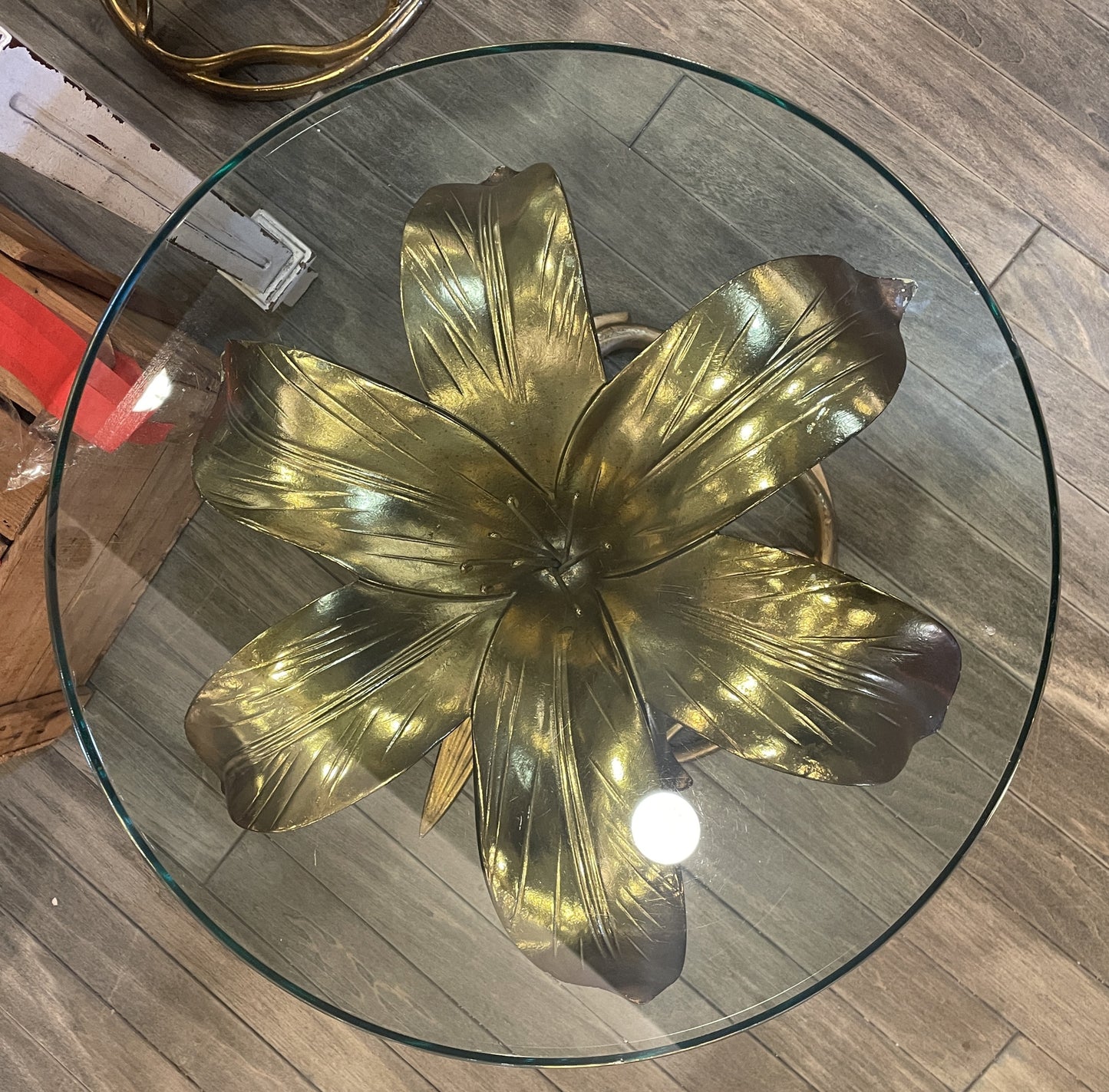 Vintage Arthur Court Lily End Table, AS IS (0K5001)