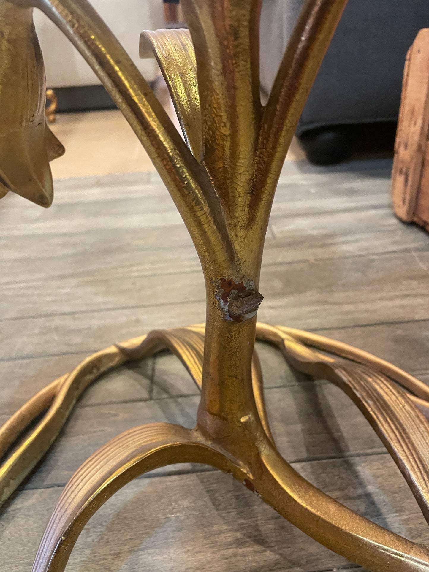 Vintage Arthur Court Lily End Table, AS IS (0K5001)