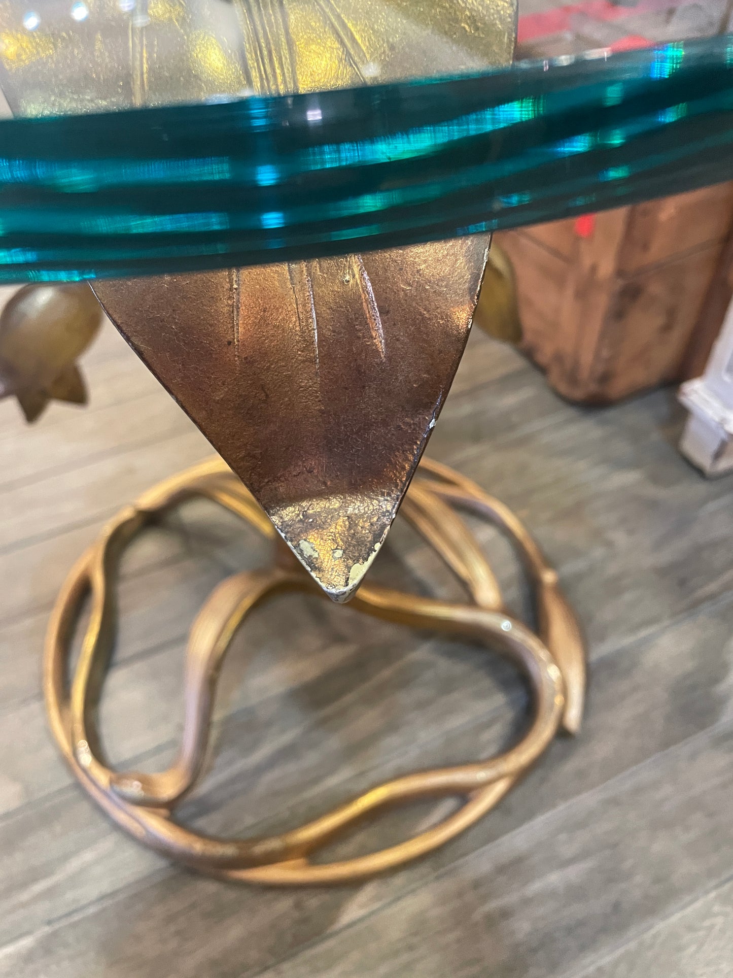 Vintage Arthur Court Lily End Table, AS IS (0K5001)