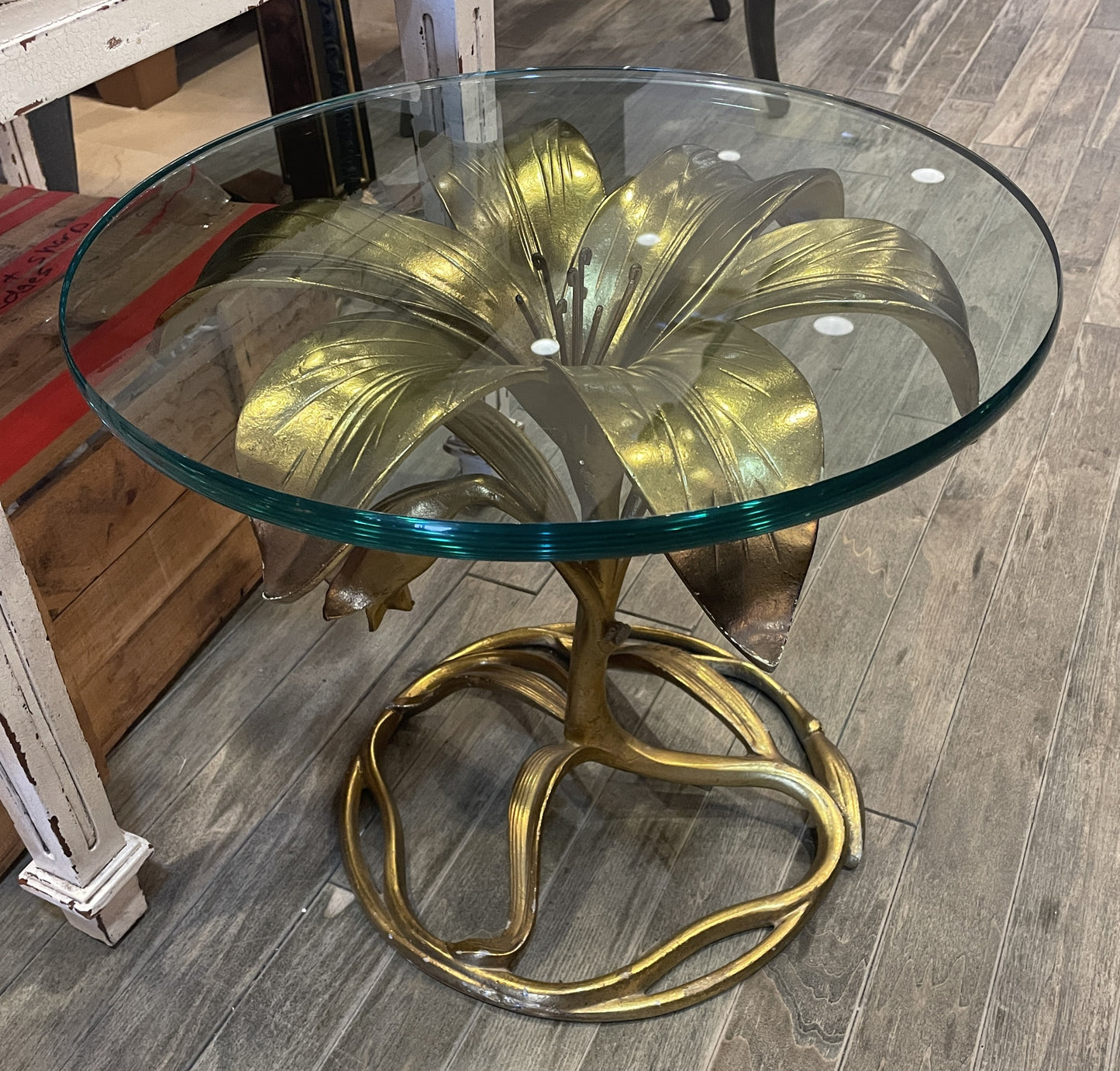 Vintage Arthur Court Lily End Table, AS IS (0K5002)