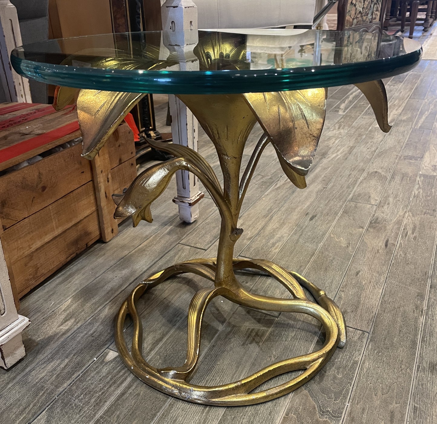 Vintage Arthur Court Lily End Table, AS IS (0K5002)