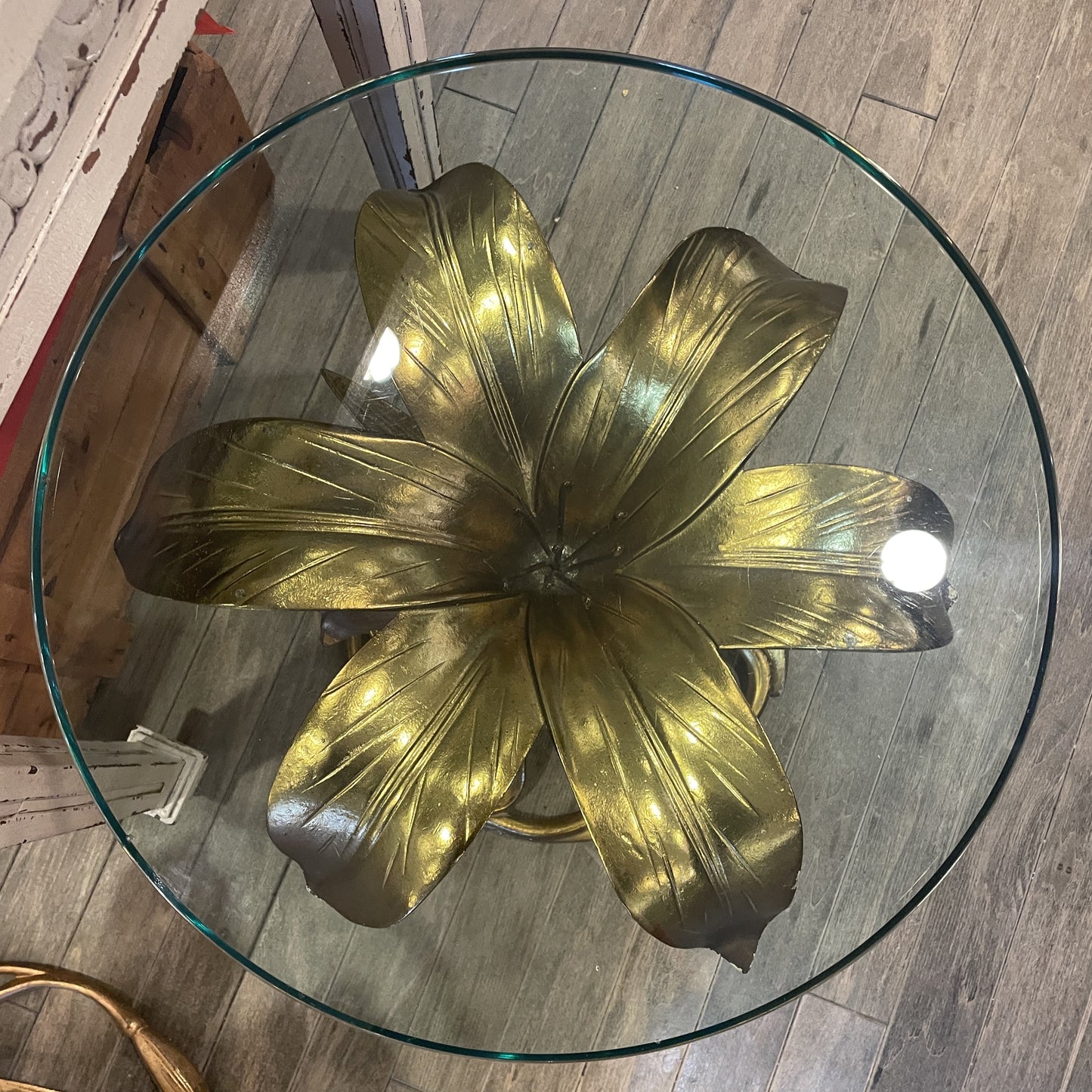Vintage Arthur Court Lily End Table, AS IS (0K5002)
