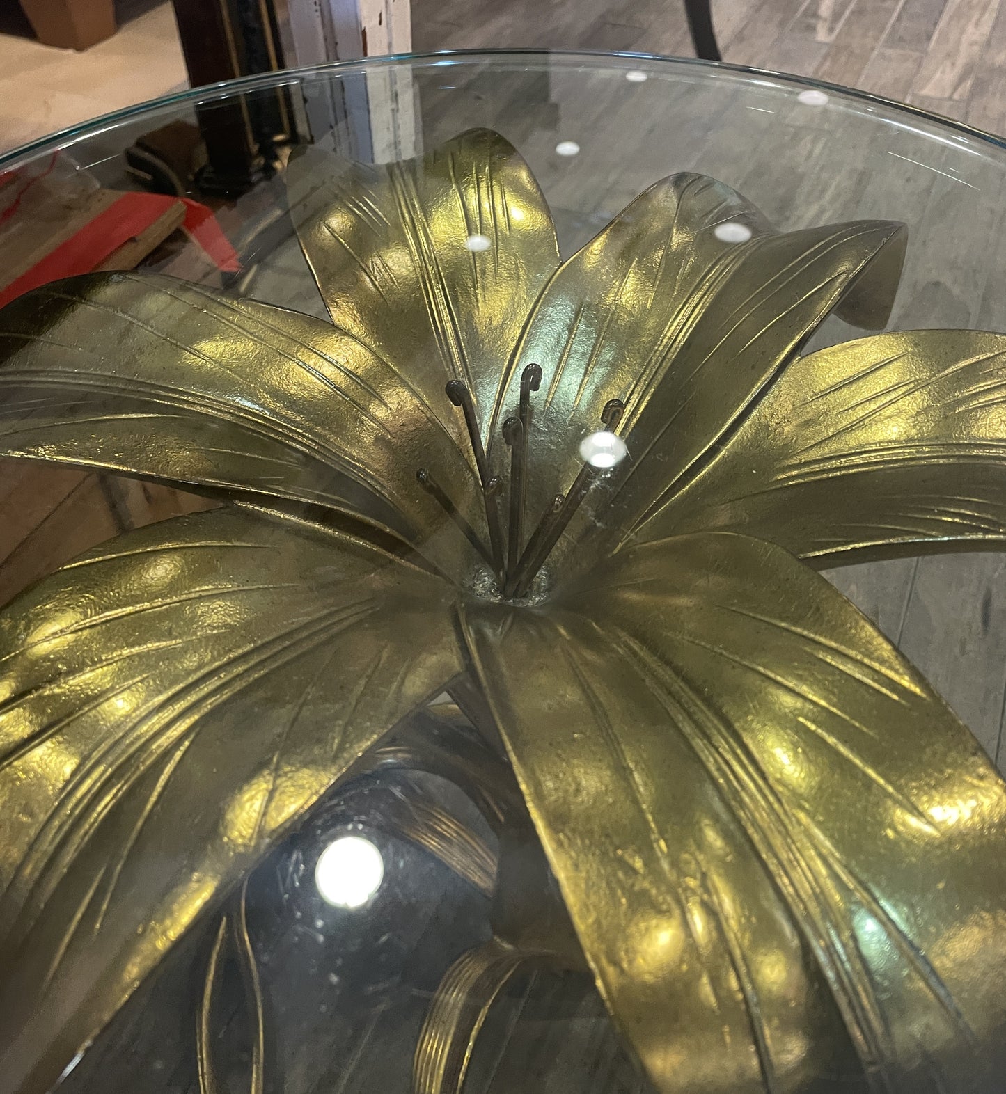 Vintage Arthur Court Lily End Table, AS IS (0K5002)