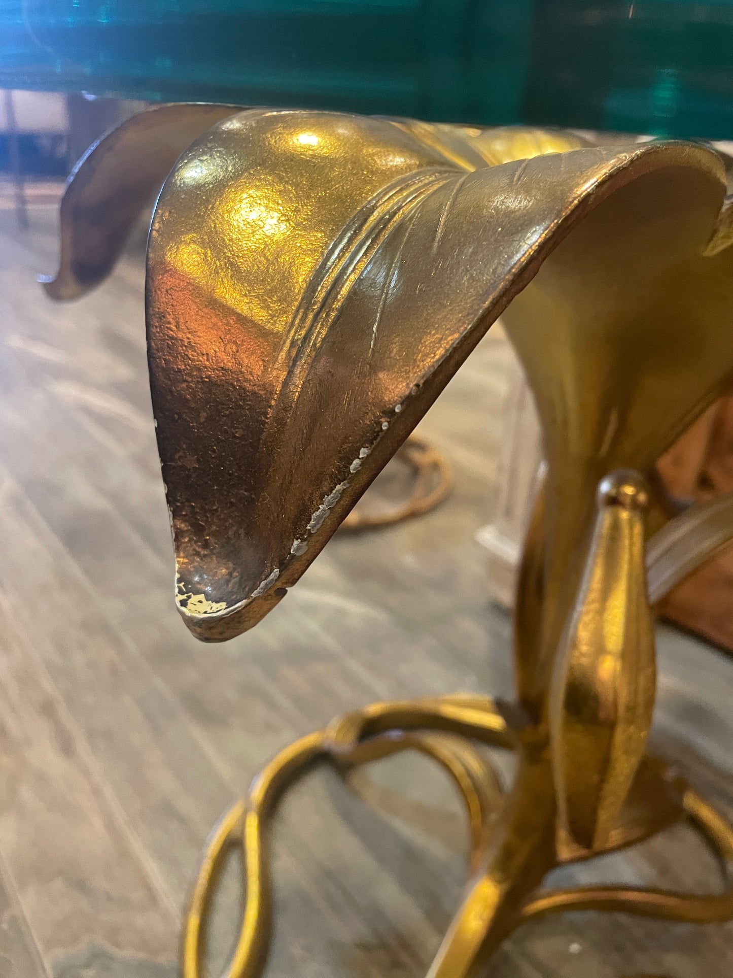 Vintage Arthur Court Lily End Table, AS IS (0K5002)