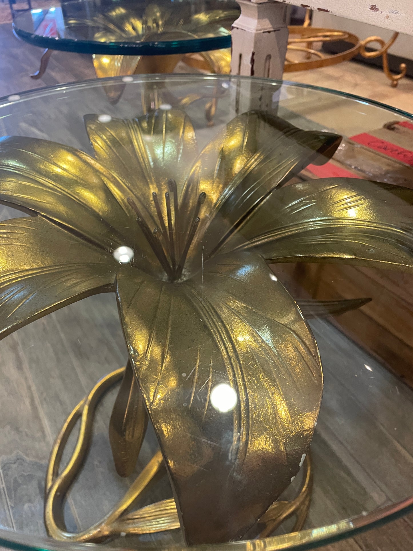 Vintage Arthur Court Lily End Table, AS IS (0K5002)