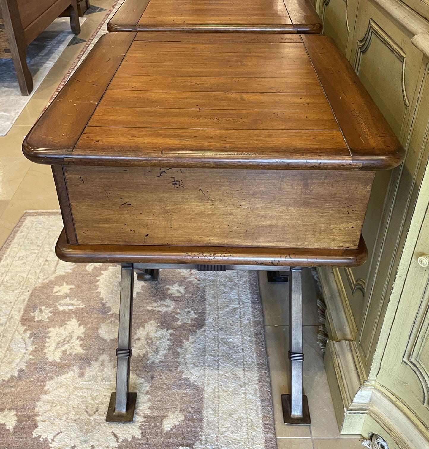 X-base Nightstands With Single Drawer, a pair (0NW00B)