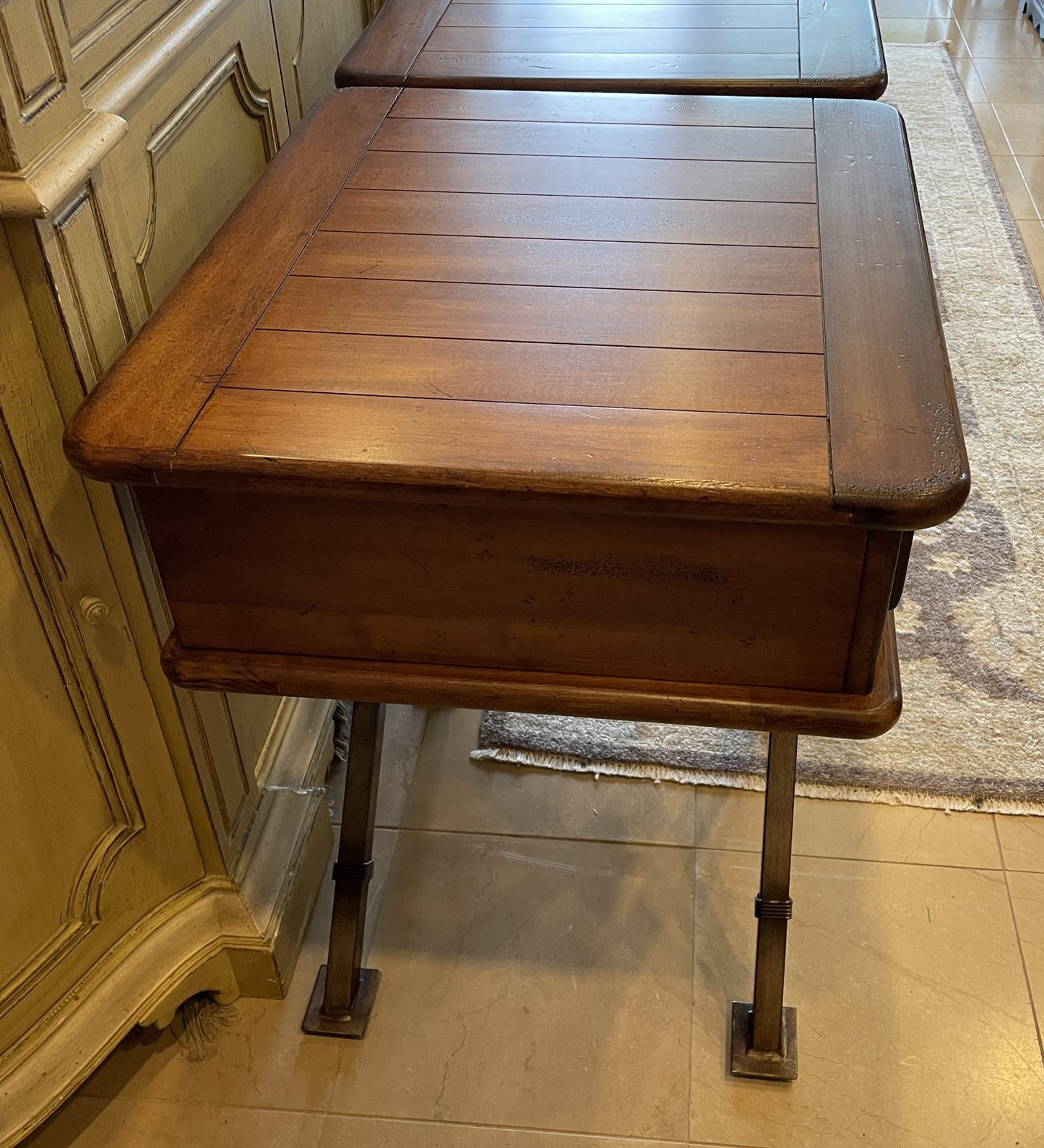 X-base Nightstands With Single Drawer, a pair (0NW00B)