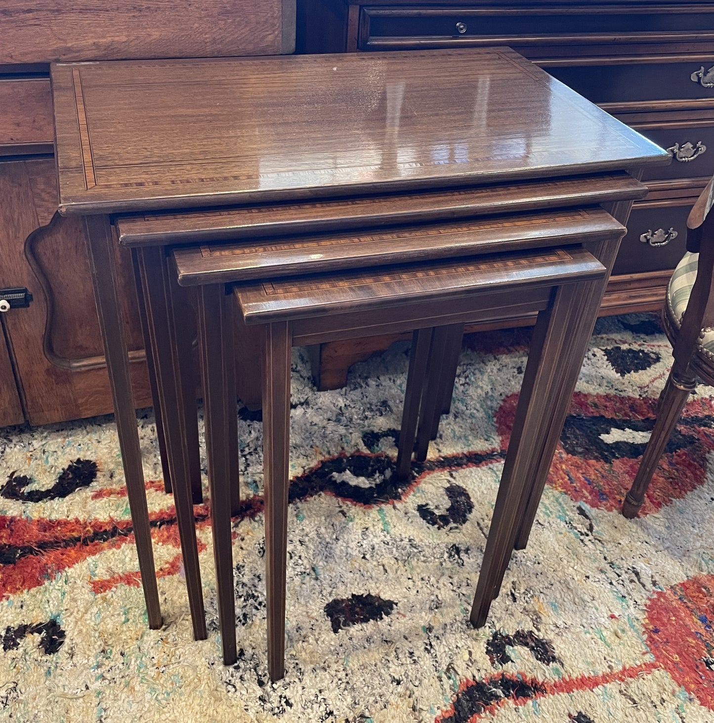 Regency 4-tier Nesting Tables, AS IS (0G7002)