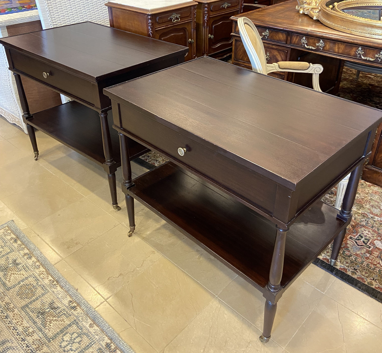 Pair of Dessin Fournir Nightstands (ZYXXED)
