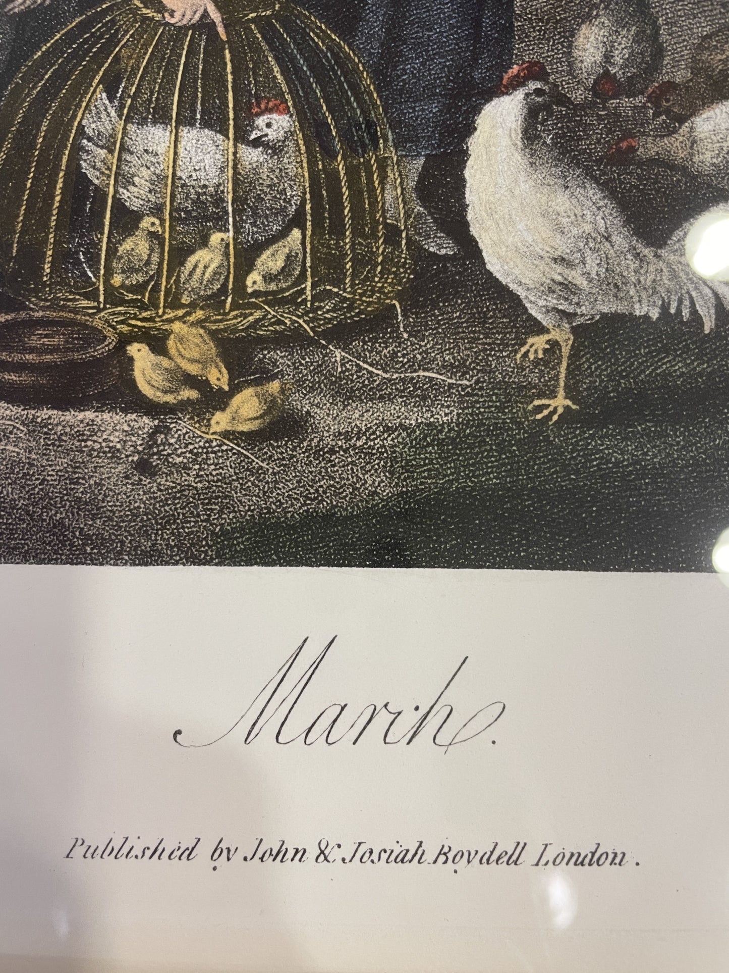 Bartolozzi Engraving "March" (0AN006)