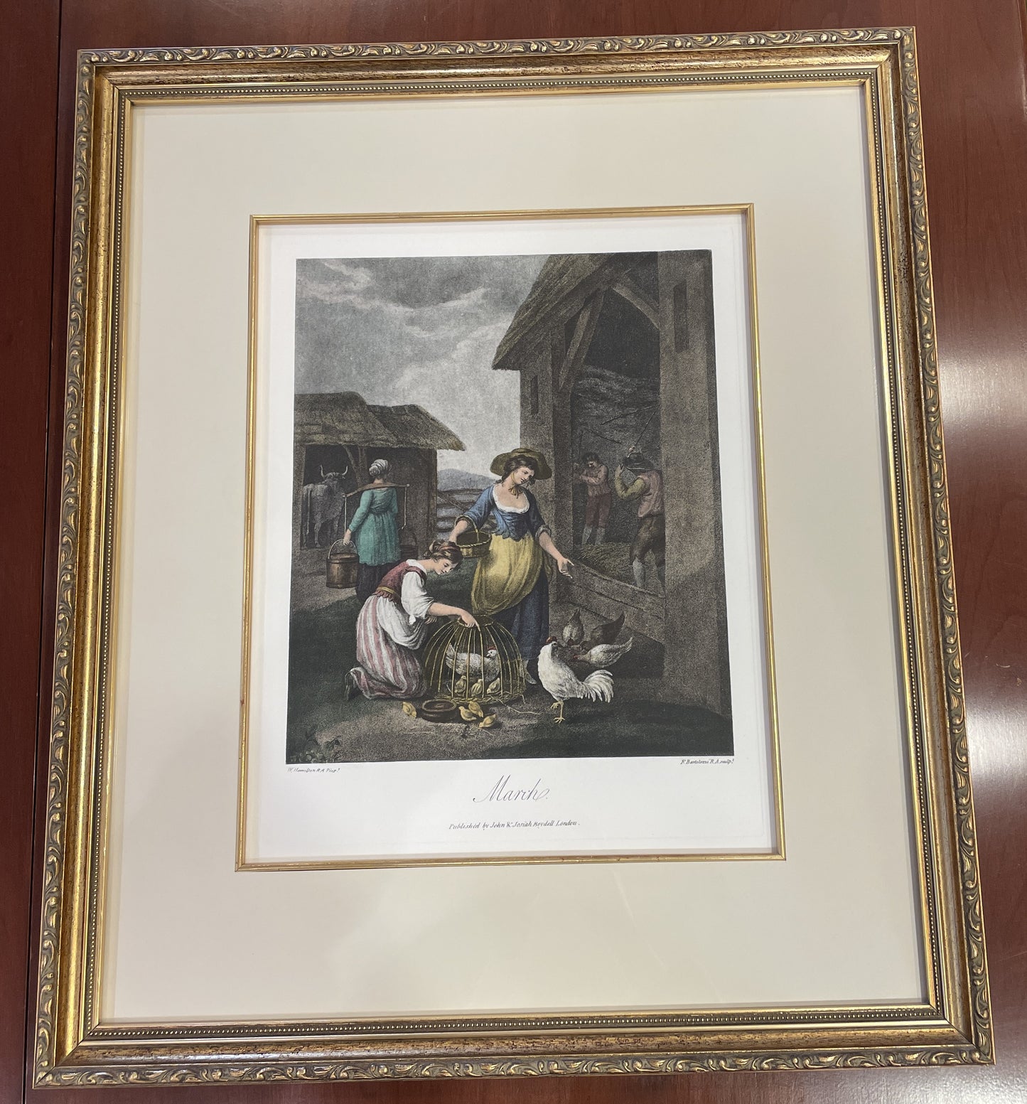 Bartolozzi Engraving "March" (0AN006)