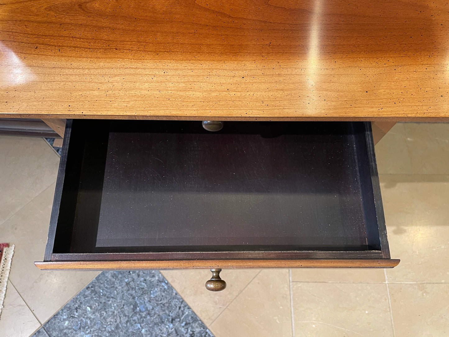 Wright Table Company Two Drawer End Table, AS IS (0C4018)