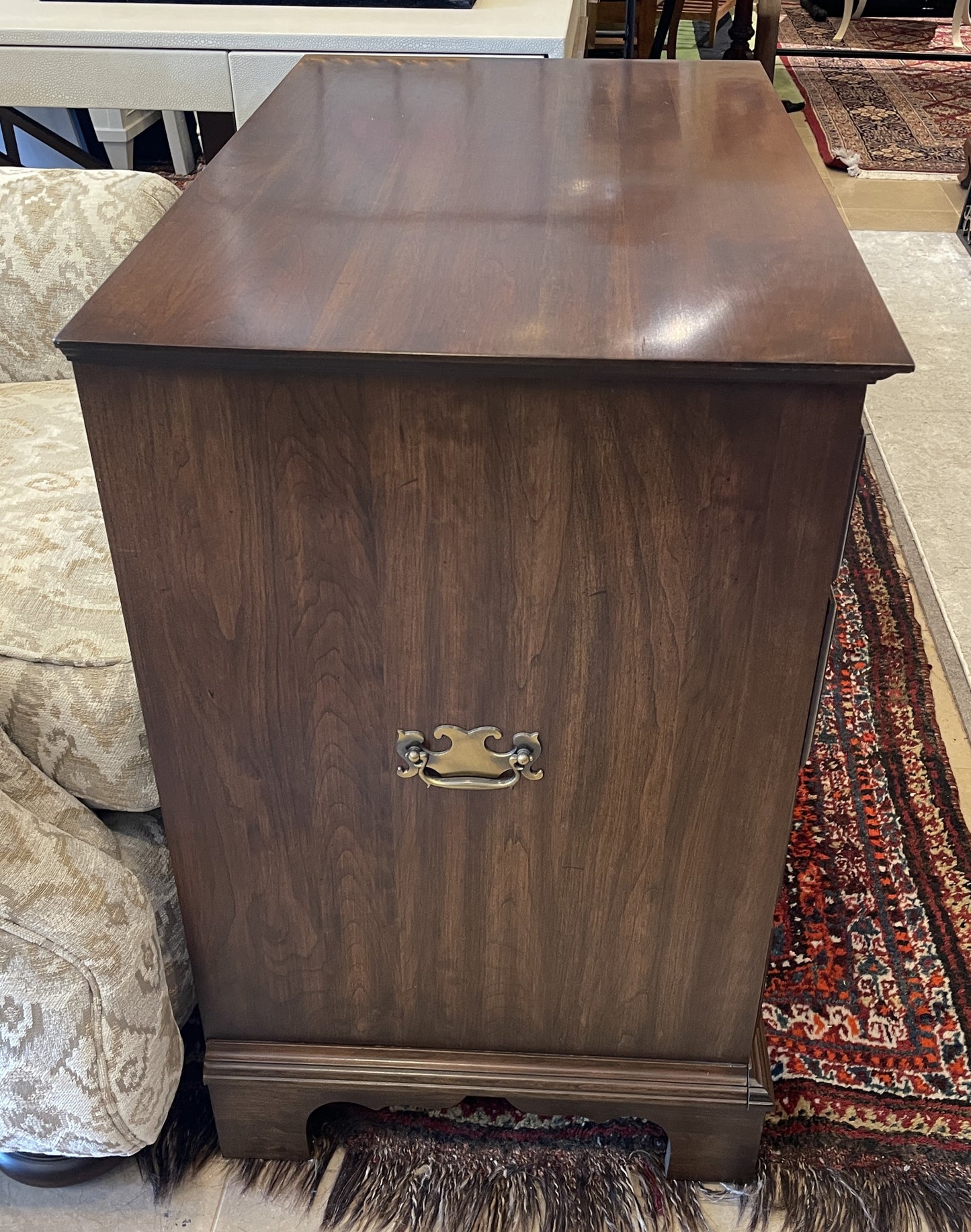 Henkel Harris Block Front Mahogany 5 Drawer Chest (0C401P)