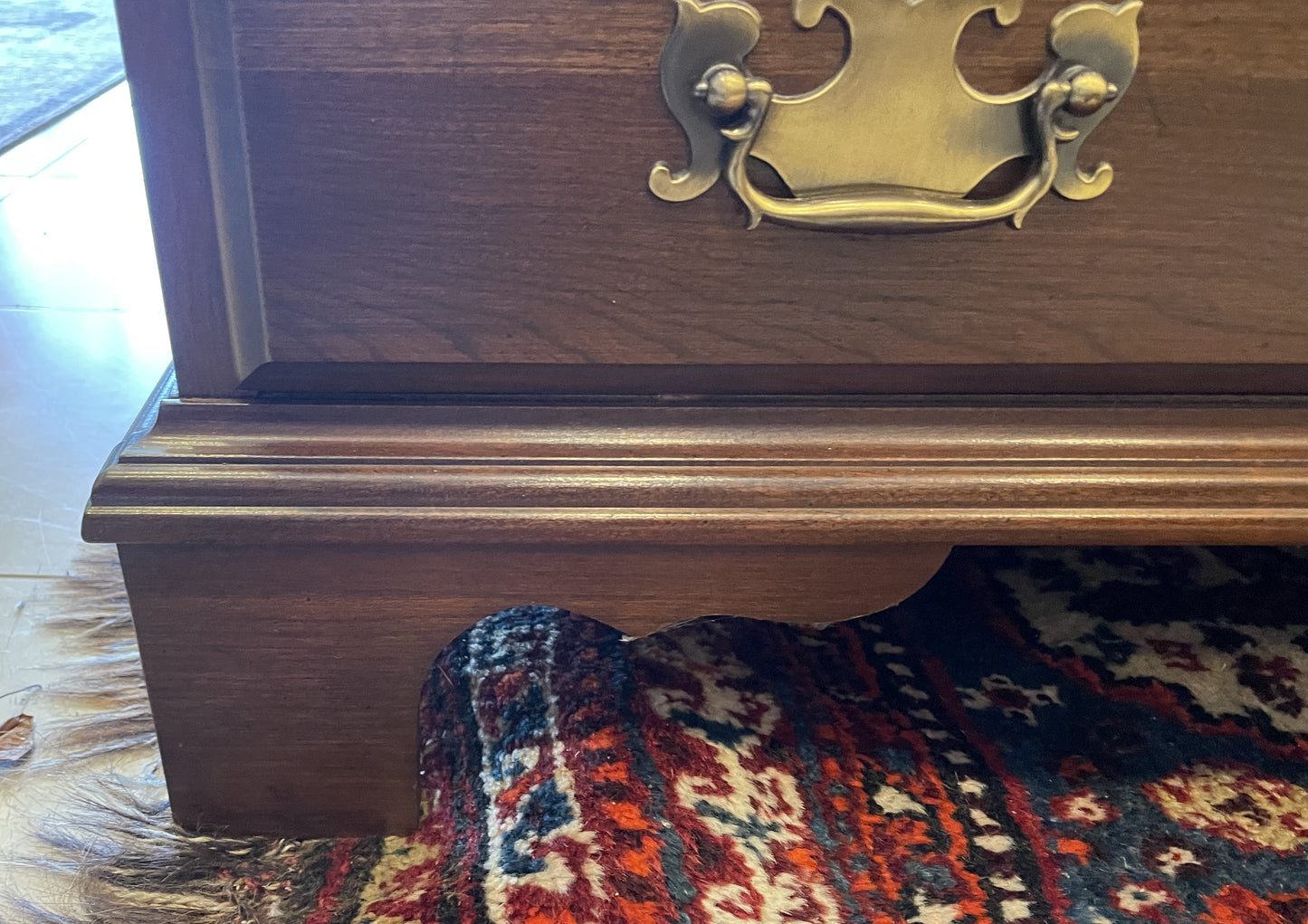Henkel Harris Block Front Mahogany 5 Drawer Chest (0C401P)