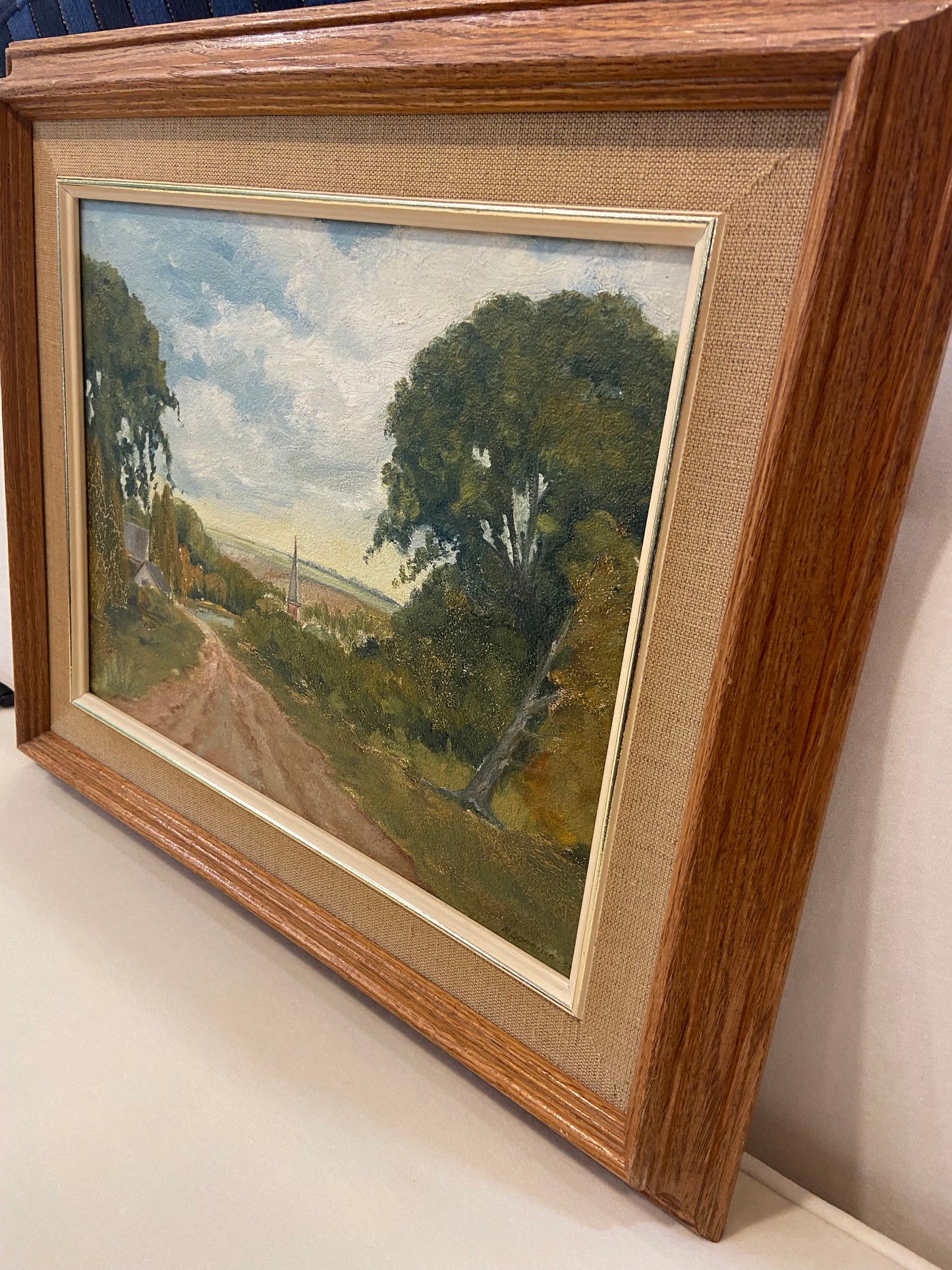 M. Borring Landscape Oil on Canvas