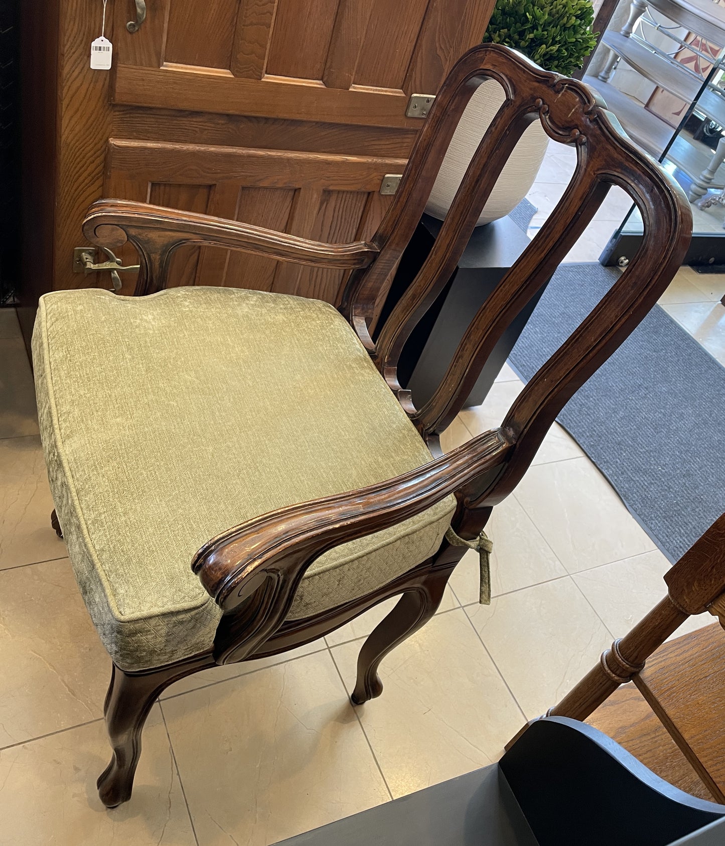 Set of 6 Pierre Colletier Reproduction Louis XV Caned Seat Dining Chairs (0NW00J)