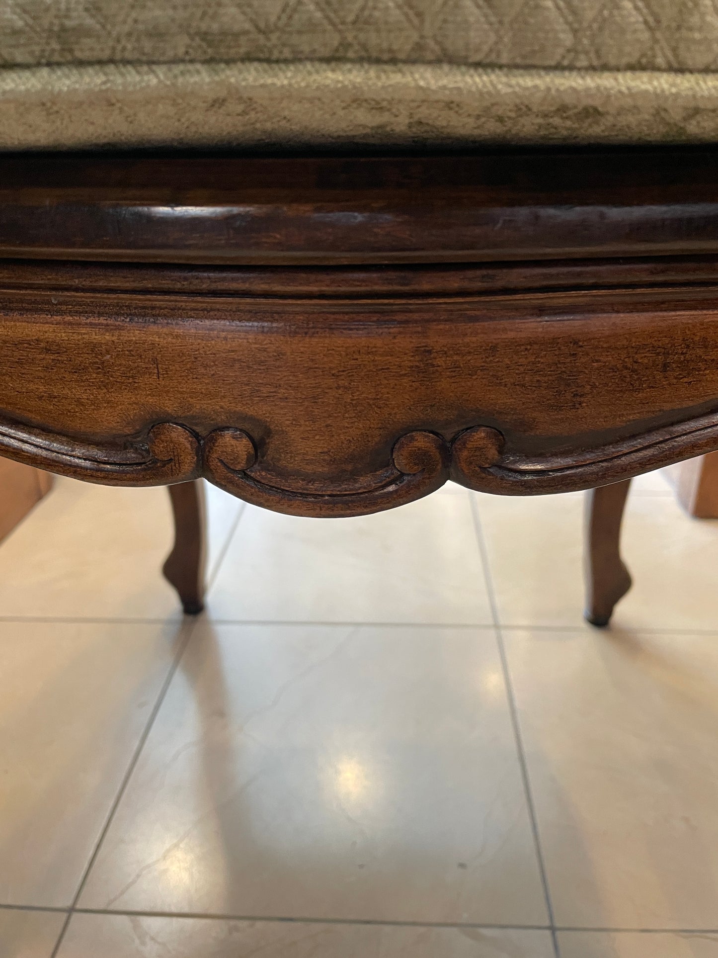 Set of 6 Pierre Colletier Reproduction Louis XV Caned Seat Dining Chairs (0NW00J)