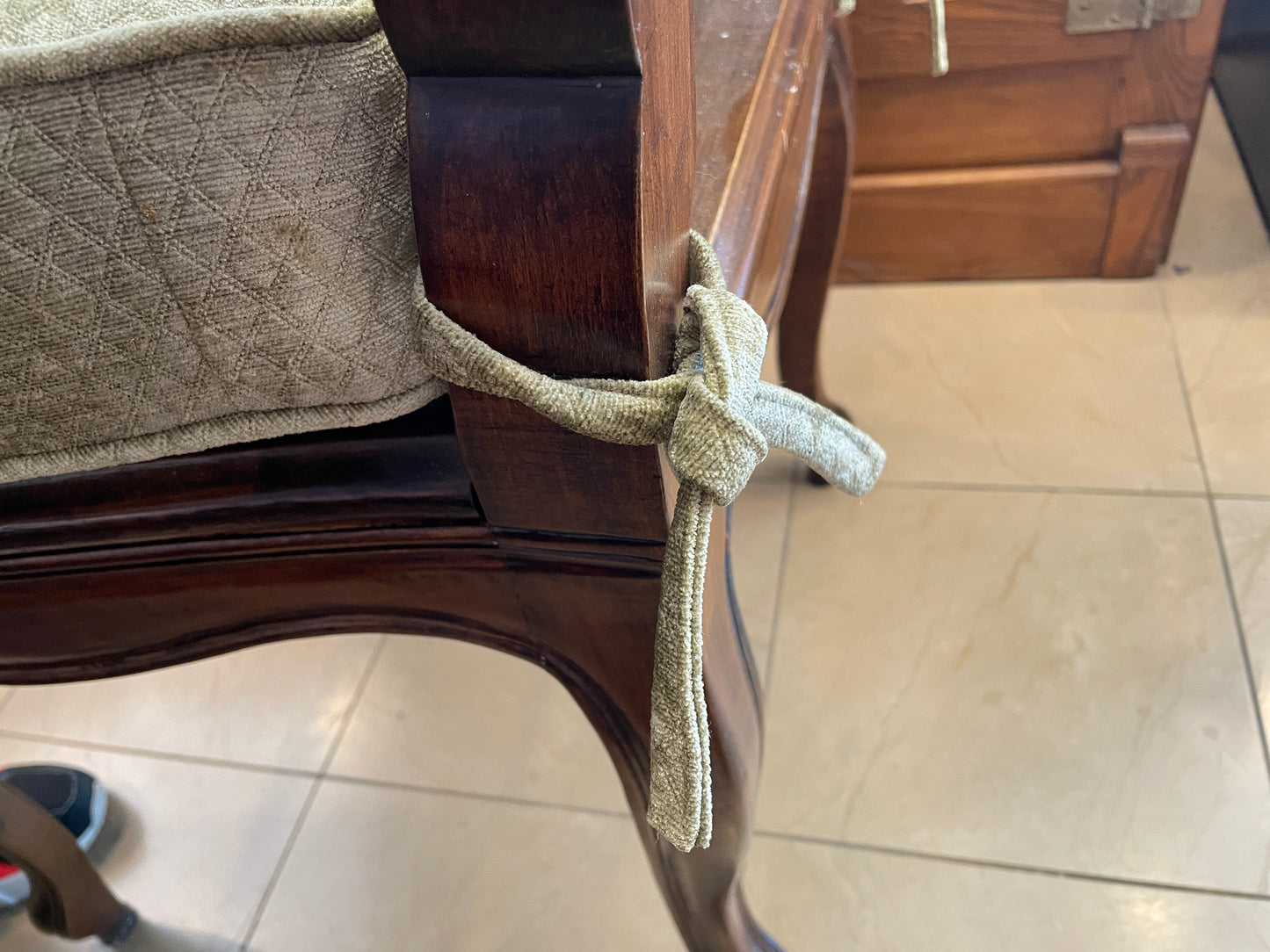 Set of 6 Pierre Colletier Reproduction Louis XV Caned Seat Dining Chairs (0NW00J)