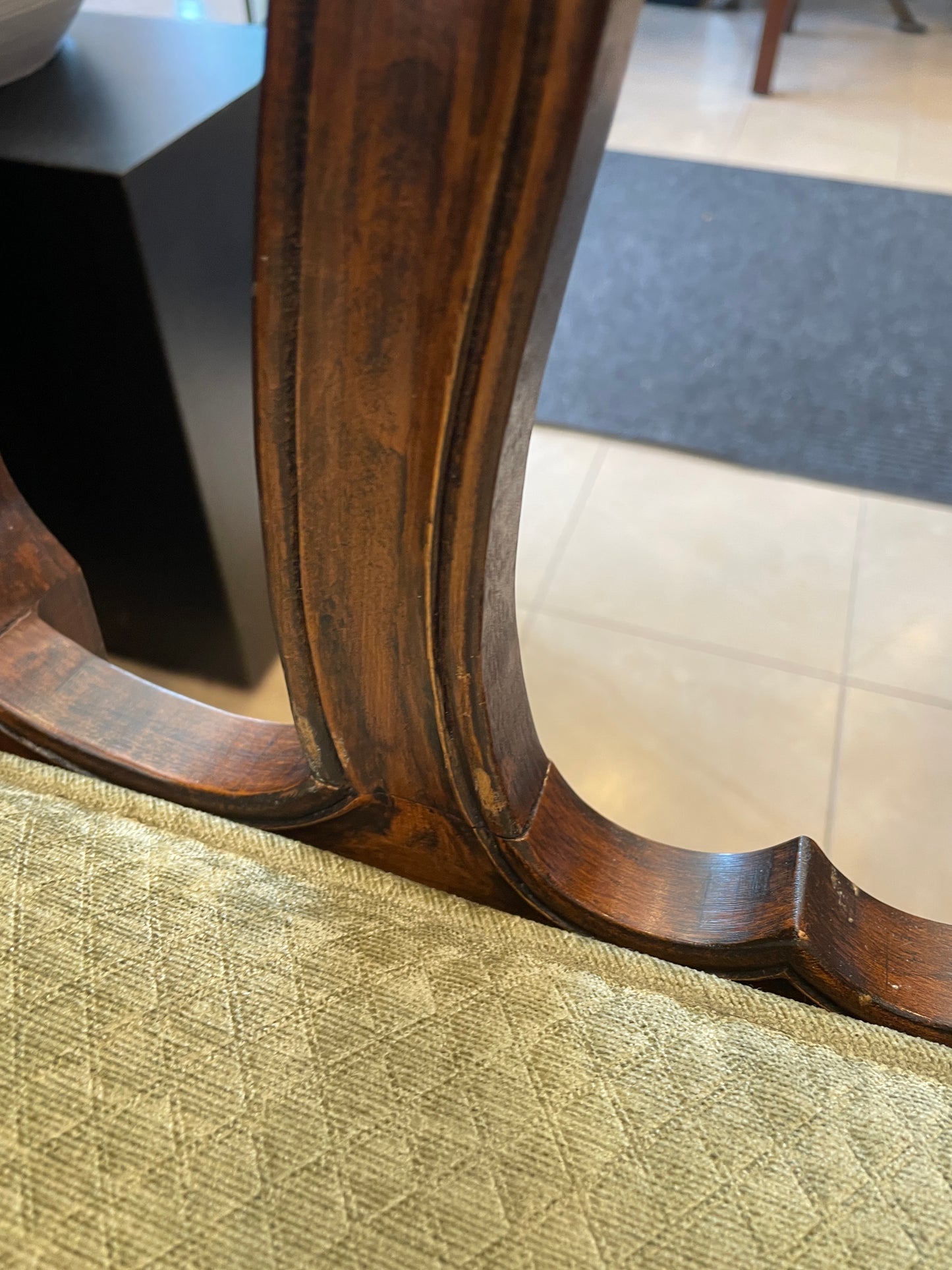 Set of 6 Pierre Colletier Reproduction Louis XV Caned Seat Dining Chairs (0NW00J)