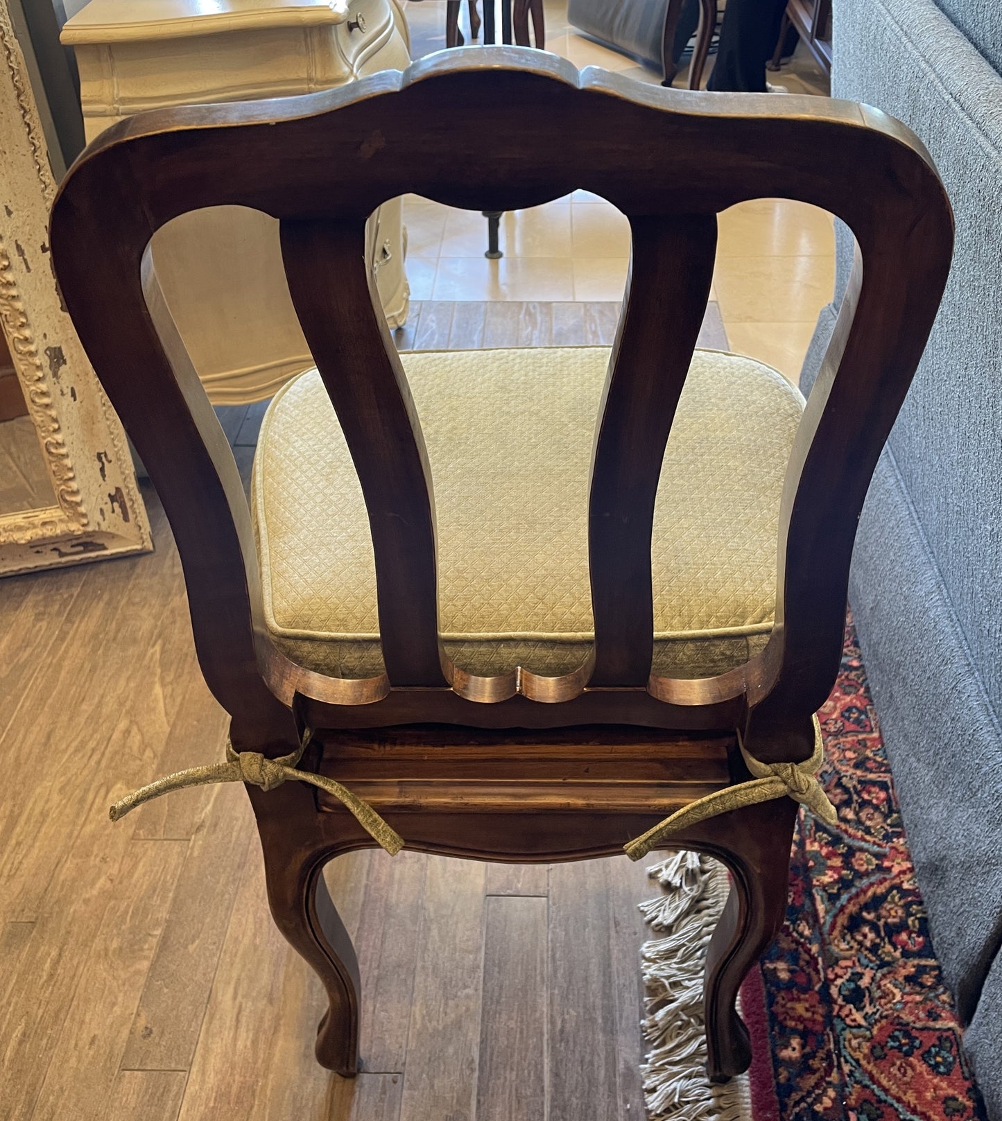Set of 6 Pierre Colletier Reproduction Louis XV Caned Seat Dining Chairs (0NW00J)