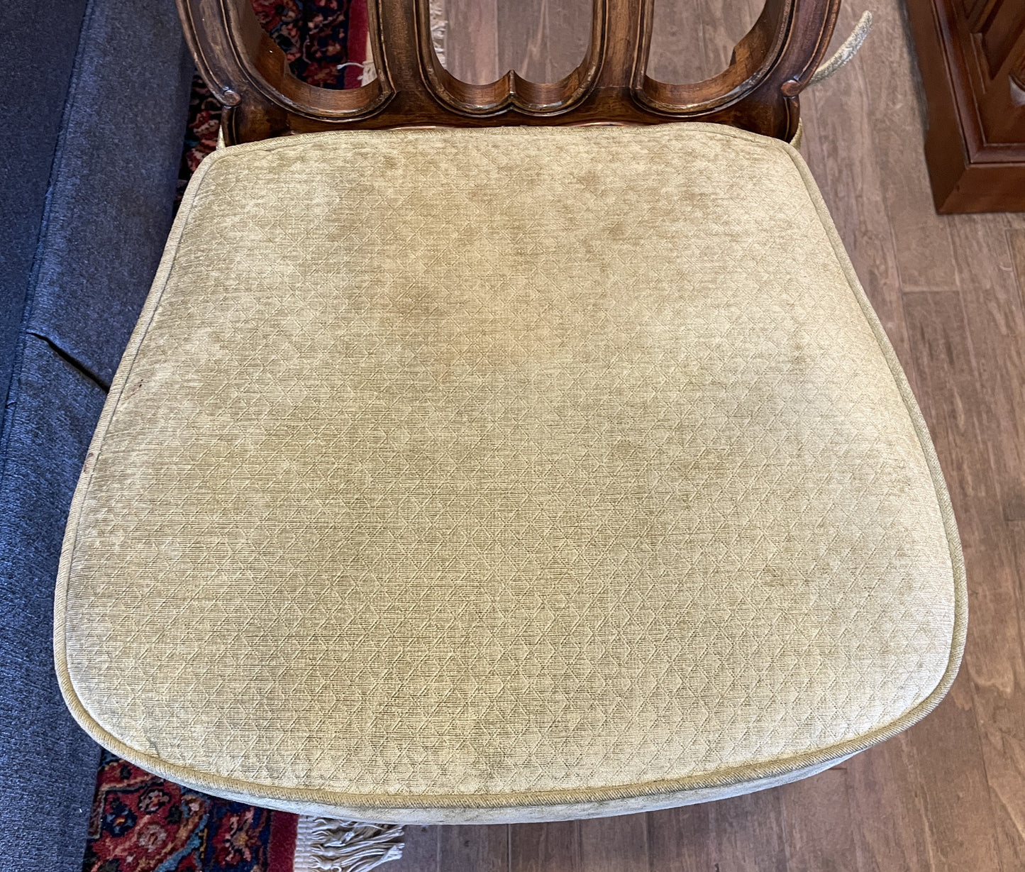 Set of 6 Pierre Colletier Reproduction Louis XV Caned Seat Dining Chairs (0NW00J)