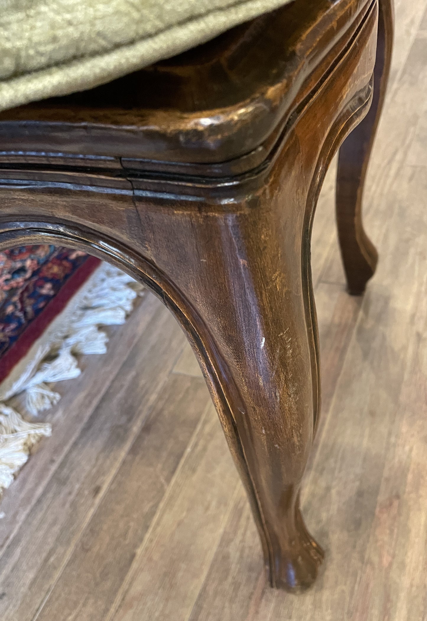 Set of 6 Pierre Colletier Reproduction Louis XV Caned Seat Dining Chairs (0NW00J)