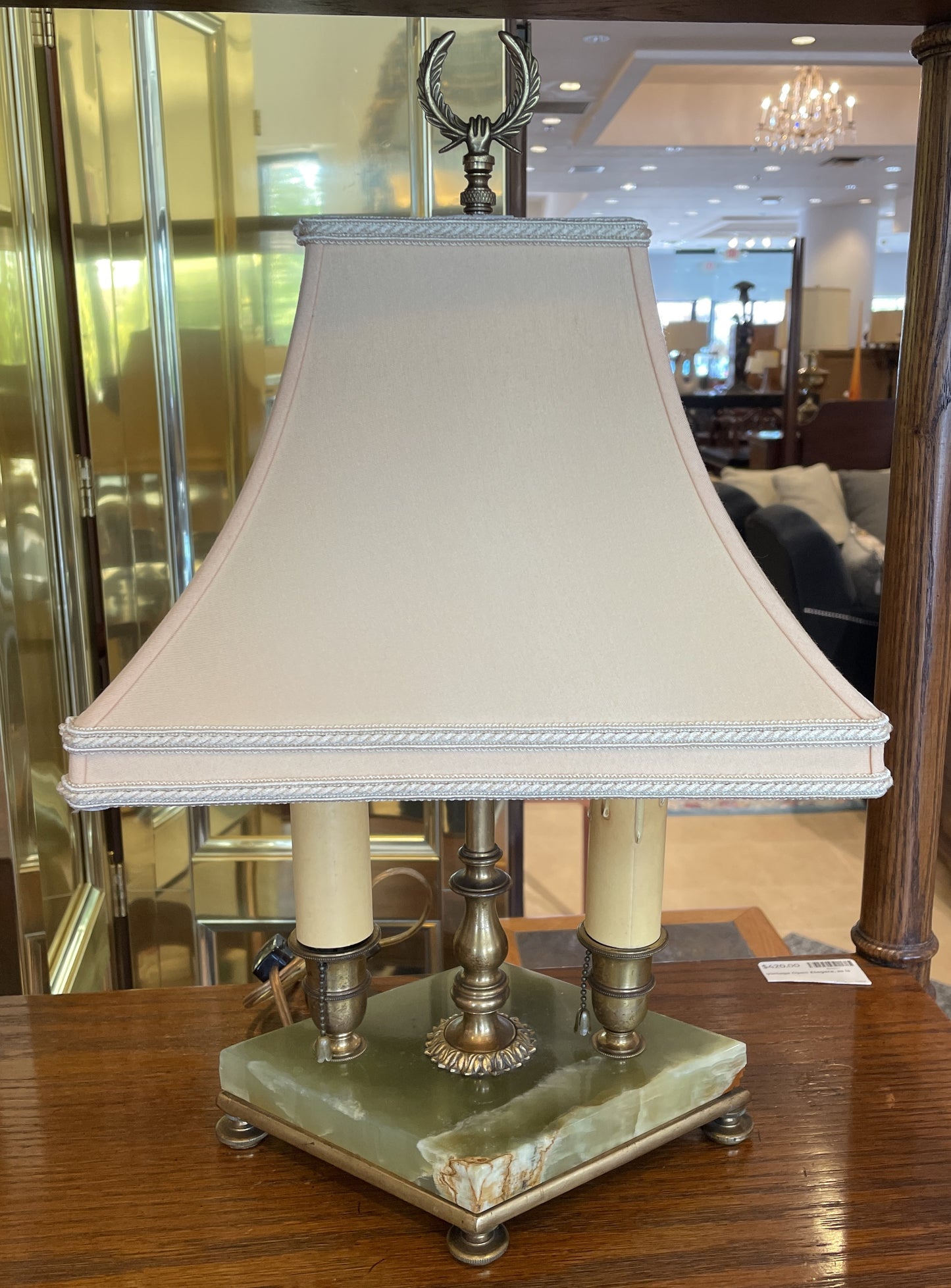 Onyx Base Two Light Lamp (0NW00P)