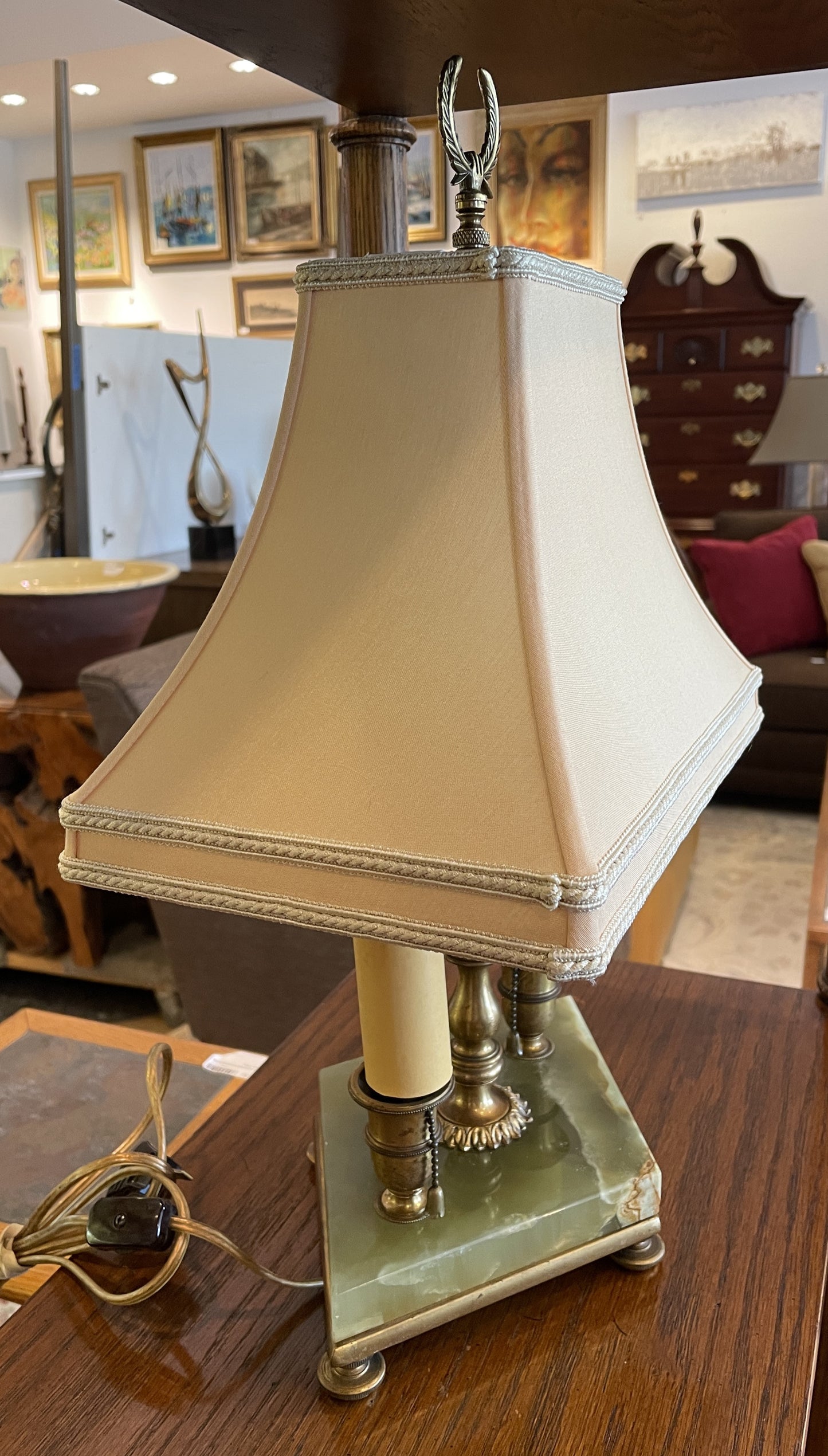 Onyx Base Two Light Lamp (0NW00P)