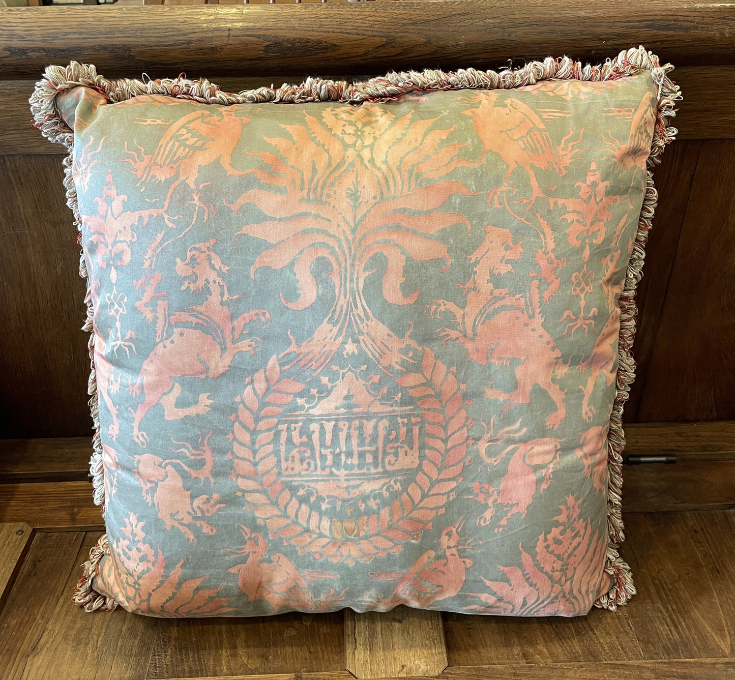 Fortuny Pillow with Dragons (Two available 0KP00U)