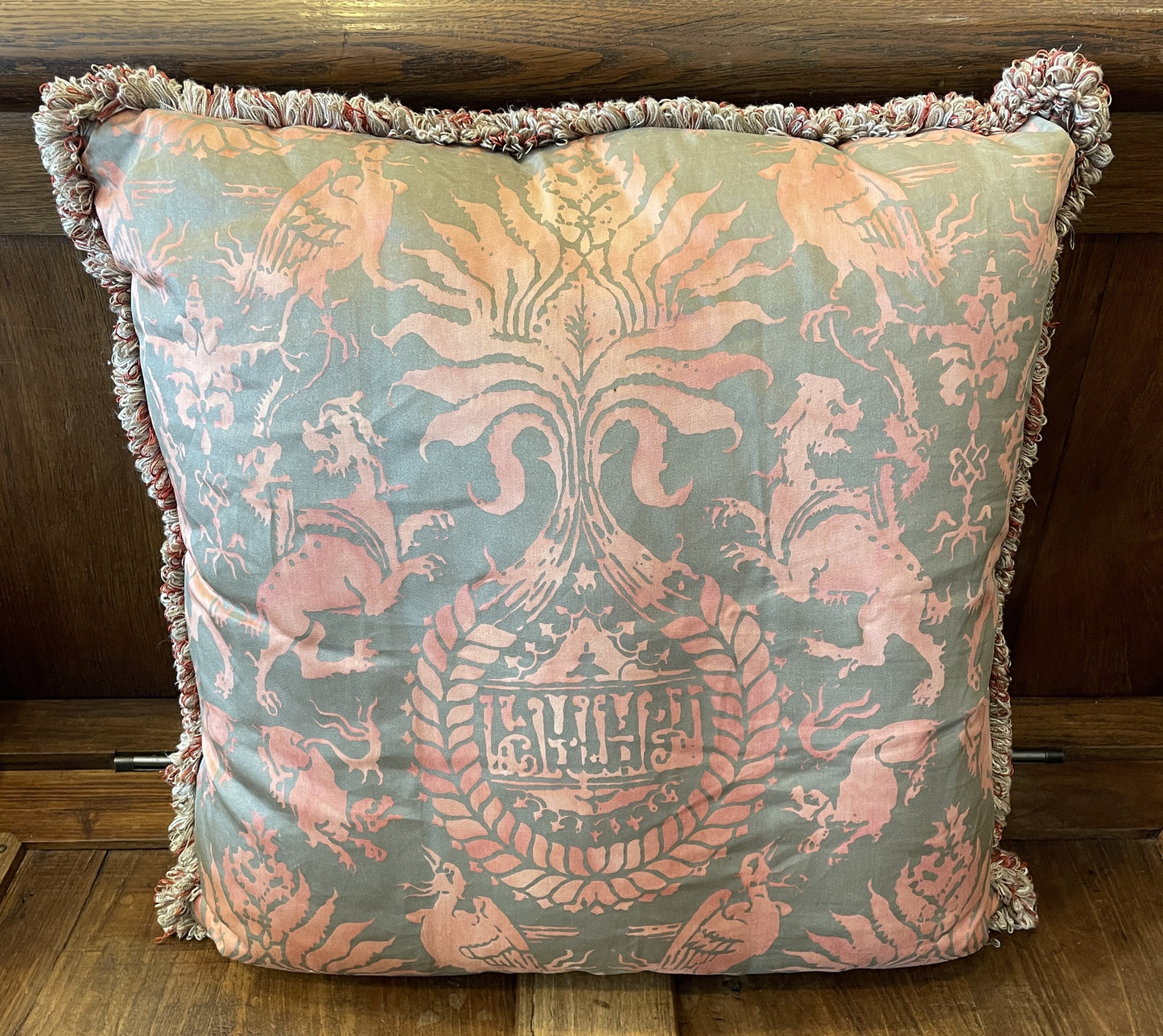 Fortuny Pillow with Dragons (Two available 0KP00U)
