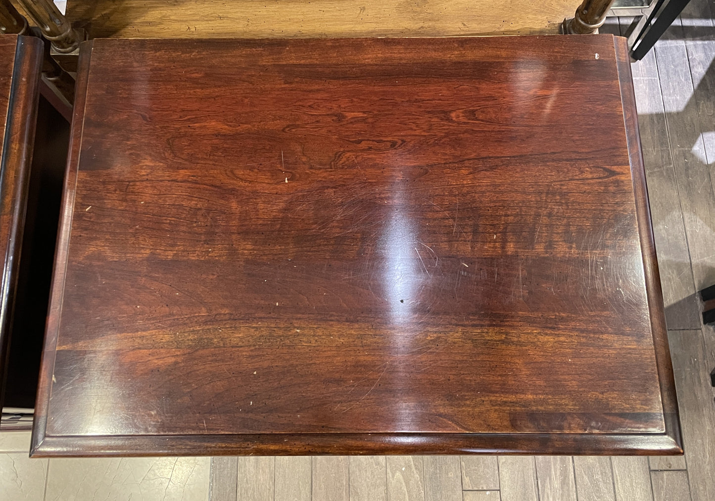 Chippendale Mahogany Three Drawer Nightstand, AS IS (0KC005)