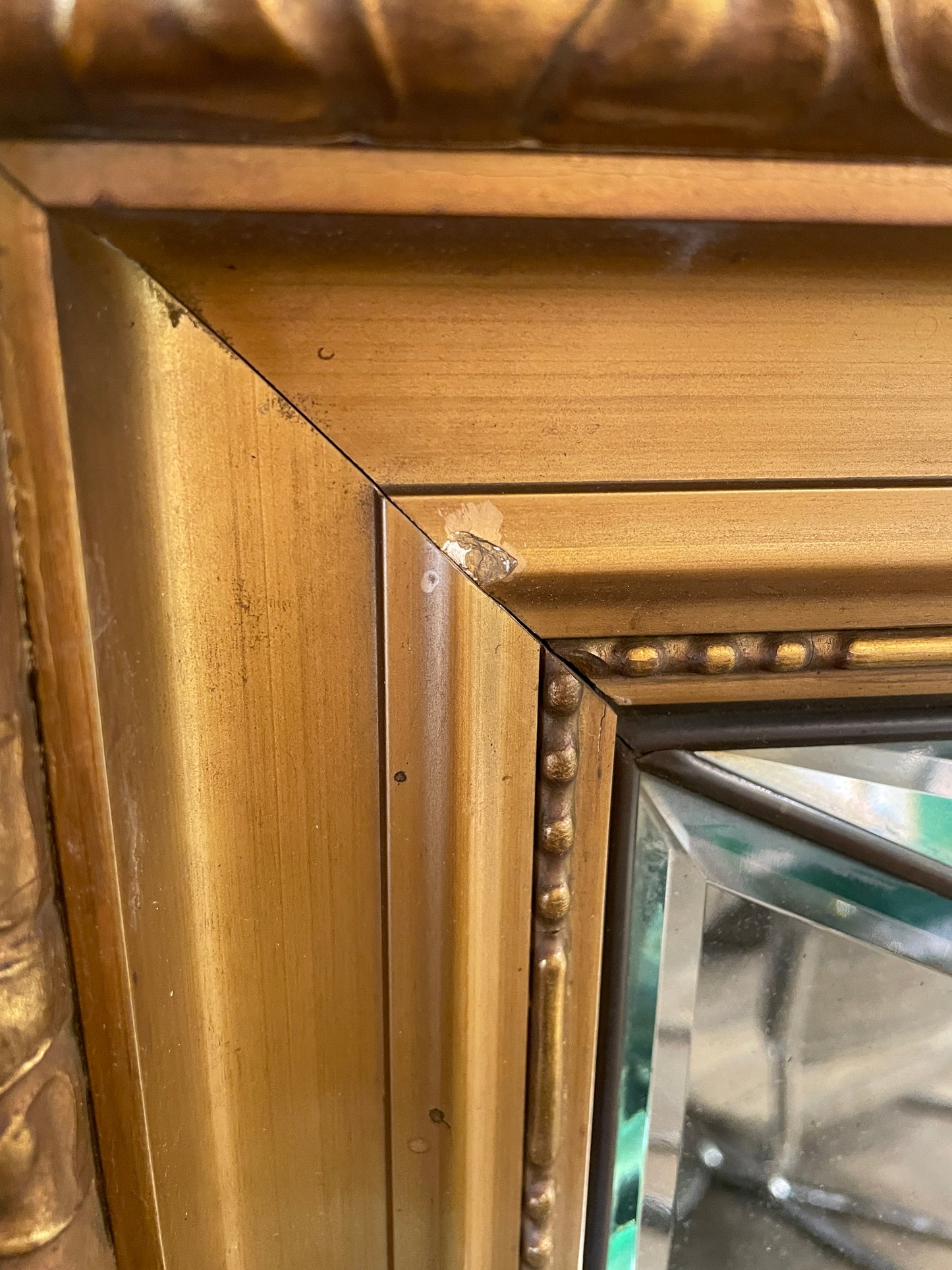 Antique Gilded Trumeau Mirror (0KP00W)