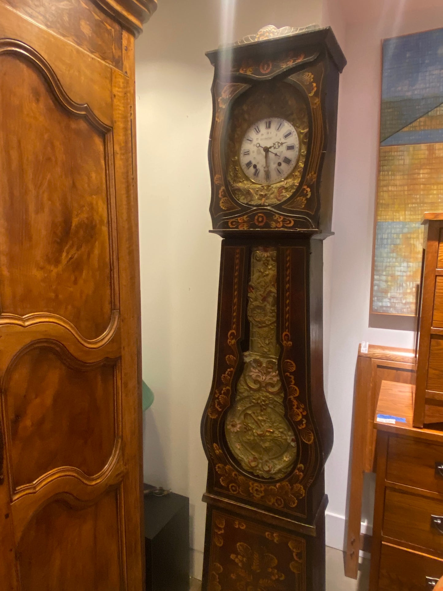 French Comtoise Grandfather Clock