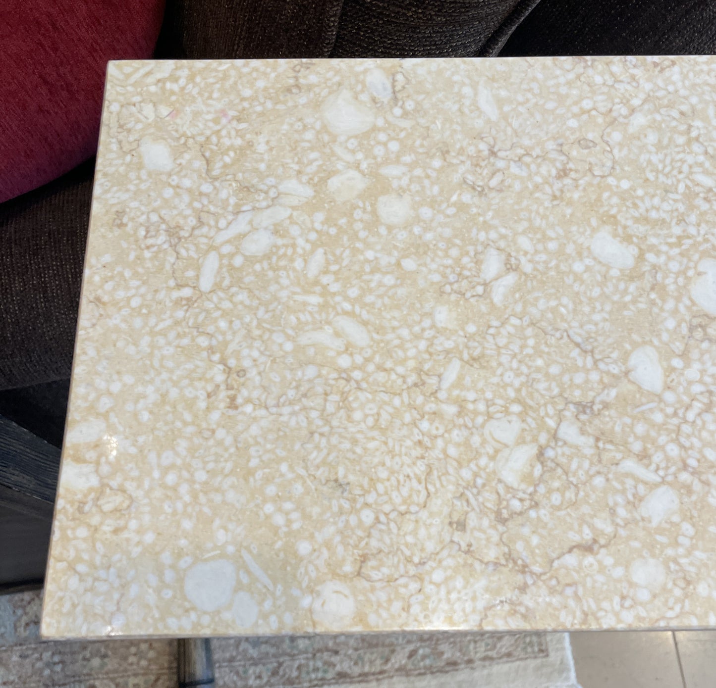 Coastal Home Gold Leaf and Marble Console (0KP010)
