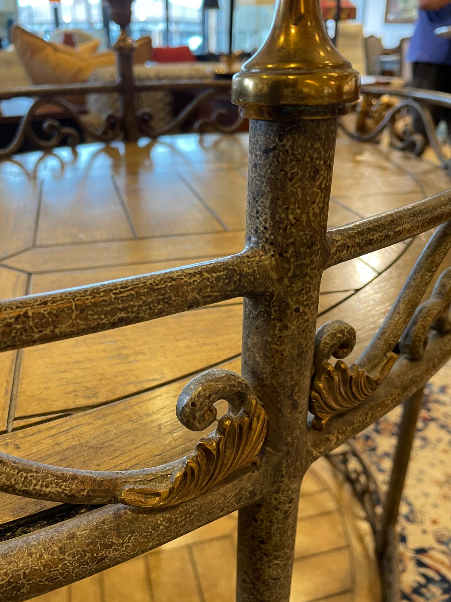 Scrolled Iron Bar Cart AS IS (0AS003)