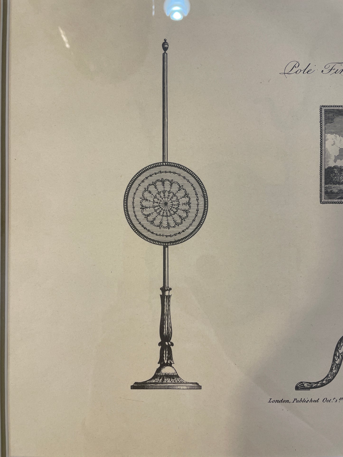 I&J Taylor Copperplate Reproduction Print, Fireplace screens (03T005)
