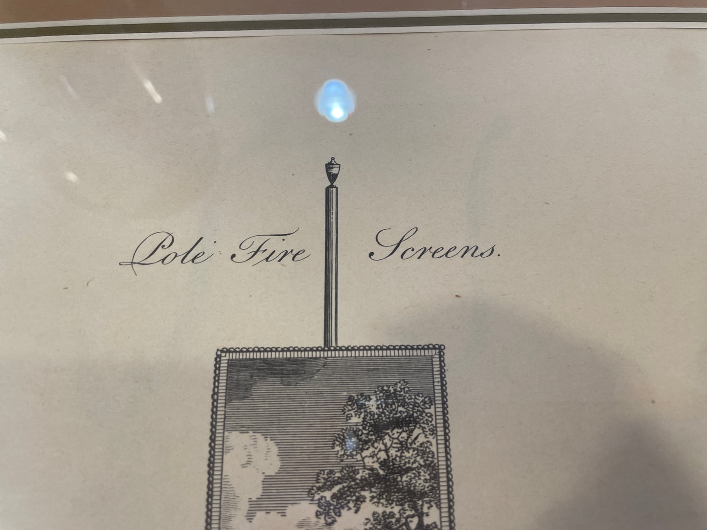I&J Taylor Copperplate Reproduction Print, Fireplace screens (03T005)
