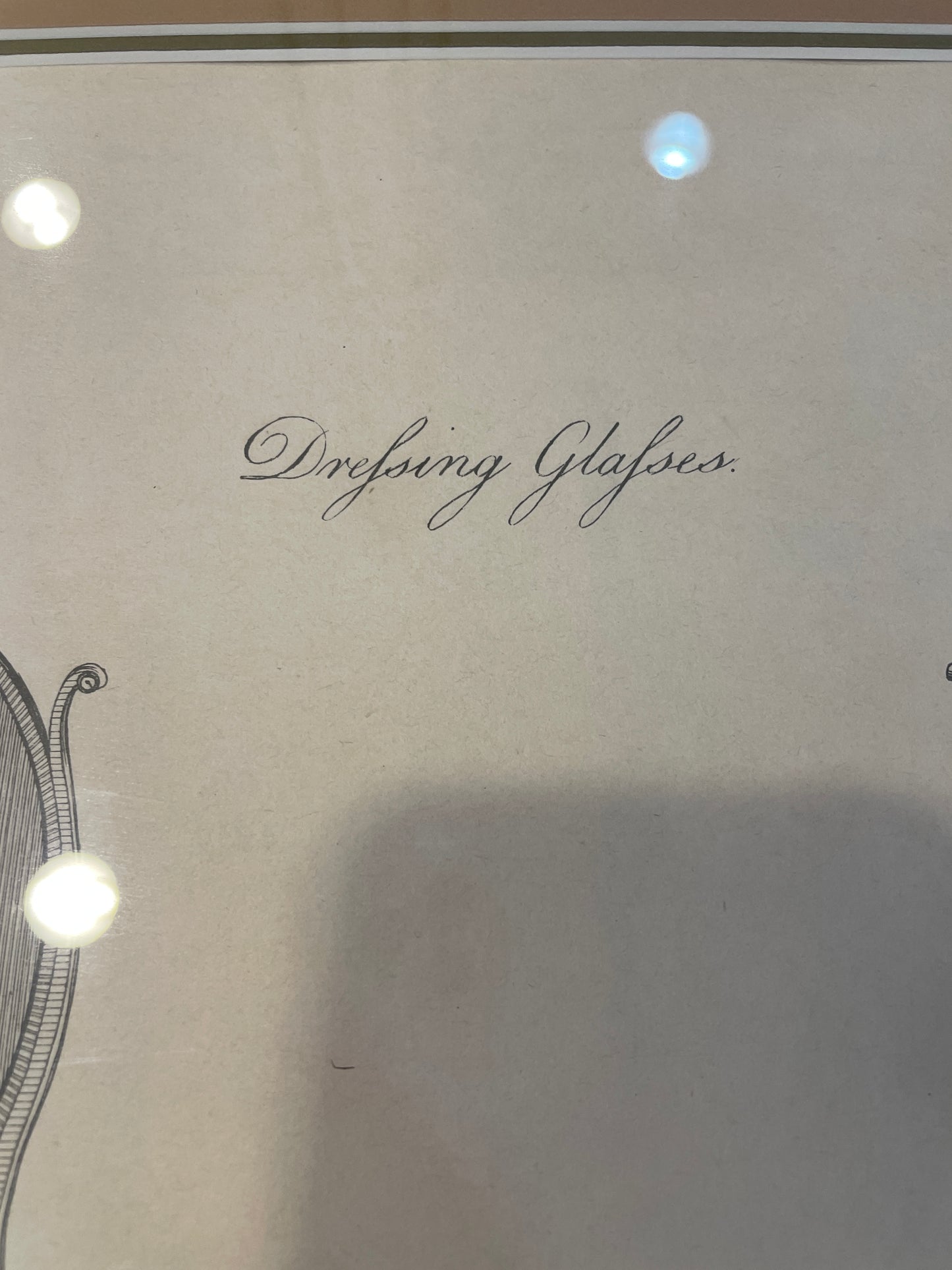 I&J Taylor Copperplate Folio Reproduction Print, Dressing Glasses (03T007)