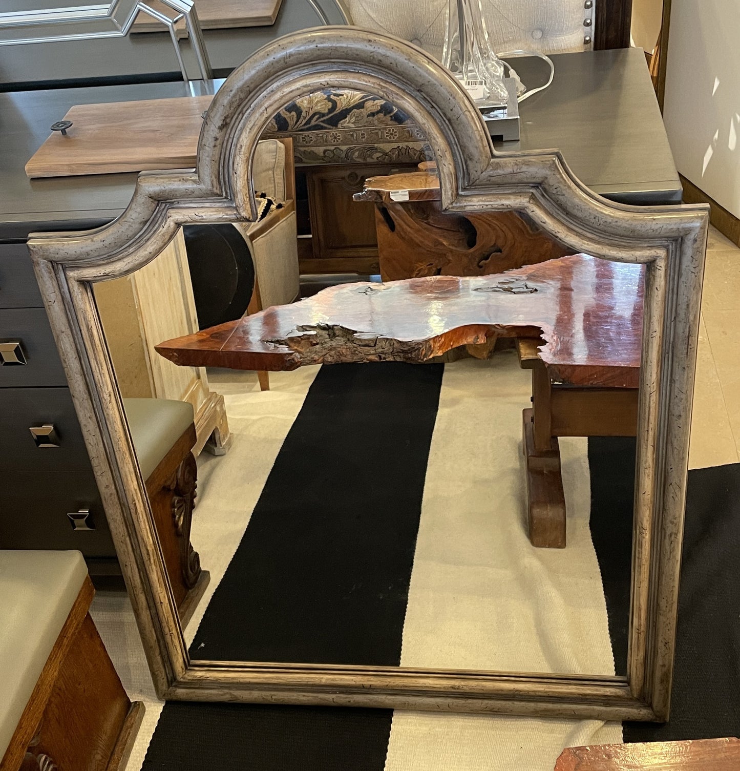 Stanley Mirror in Weathered Gray Finish (0KC008)