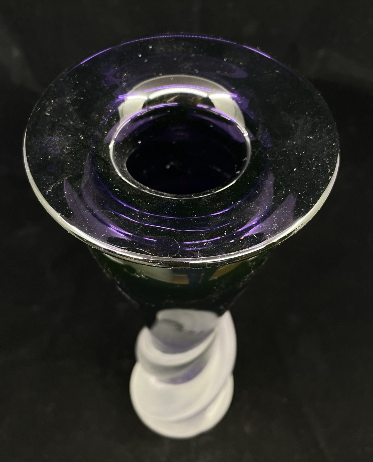 Purple Fused Glass Vase (0KC00I)