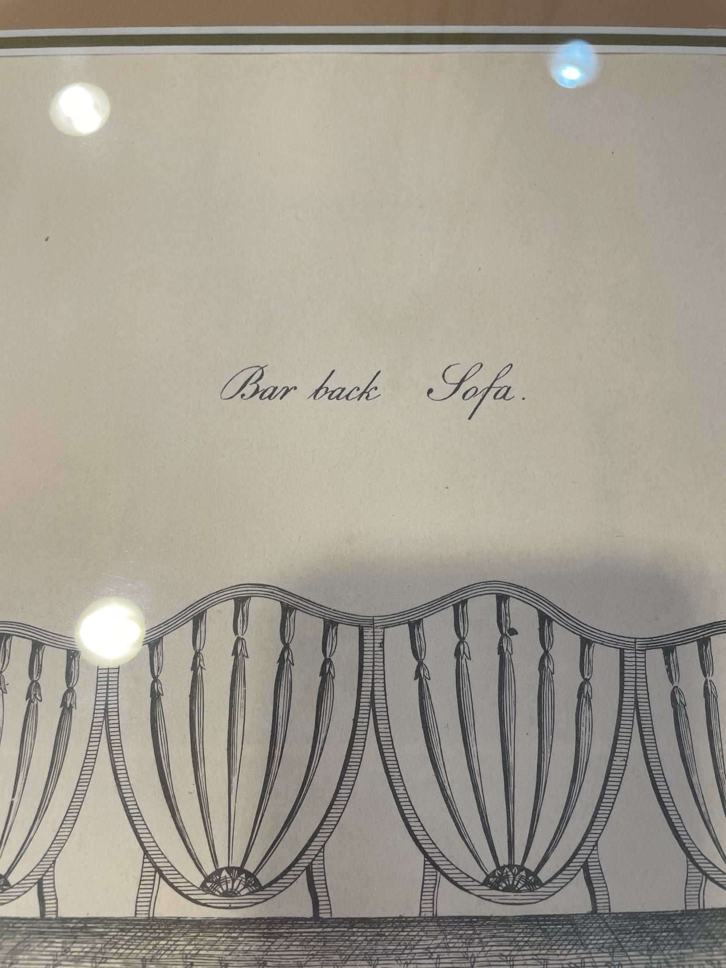 I&J Taylor Copperplate Folio Reproduction Print, Bar Back Sofa (03T009)